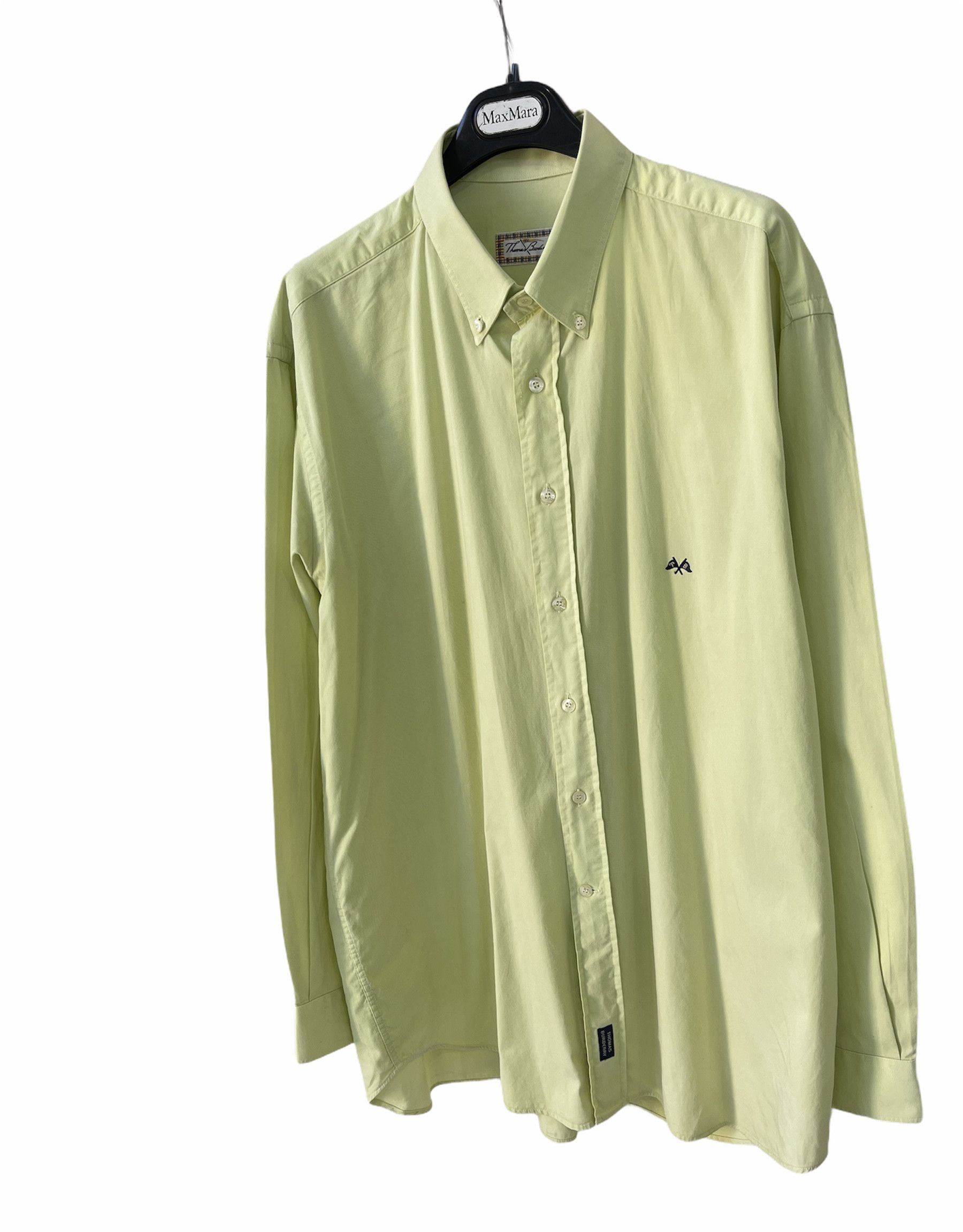 Burberry 🔥 Shirt cotton Tb Burberry green light size L Size US L / EU 52-54 / 3 - 3 Thumbnail