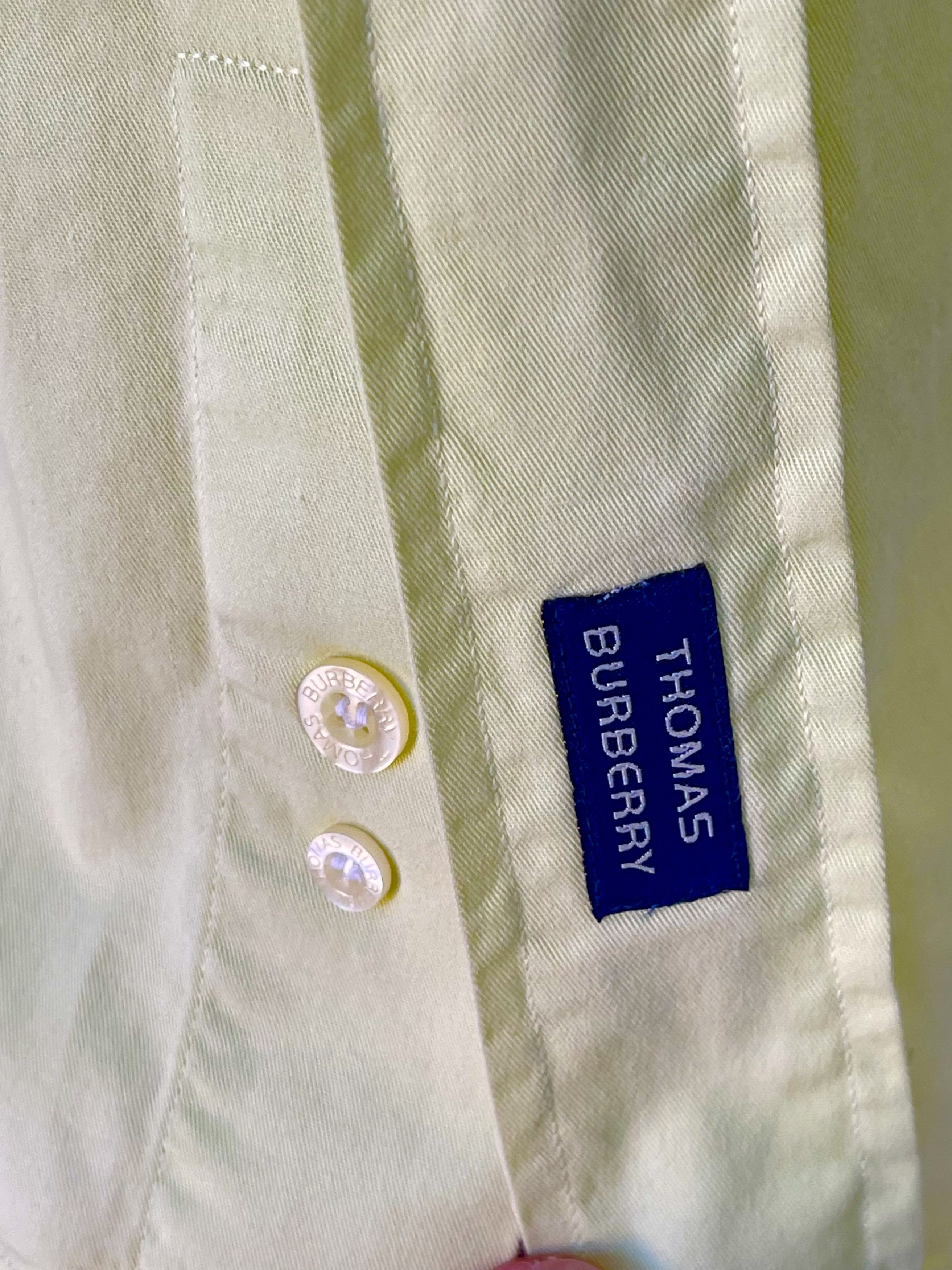 Burberry 🔥 Shirt cotton Tb Burberry green light size L Size US L / EU 52-54 / 3 - 6 Thumbnail