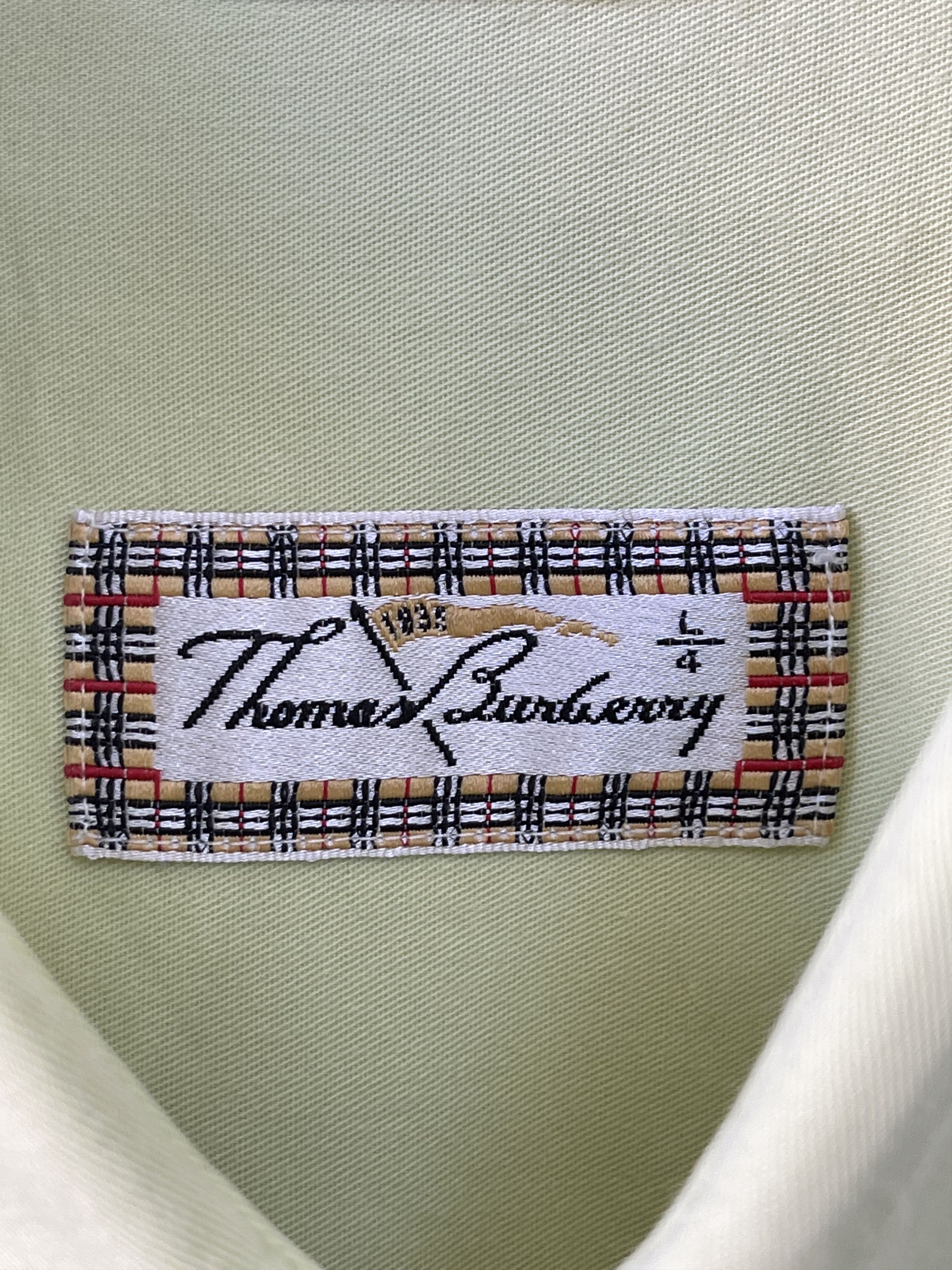 Burberry 🔥 Shirt cotton Tb Burberry green light size L Size US L / EU 52-54 / 3 - 7 Thumbnail