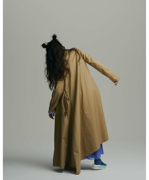 Undercover sue undercover asymmetric-hem Trench Coat | Grailed