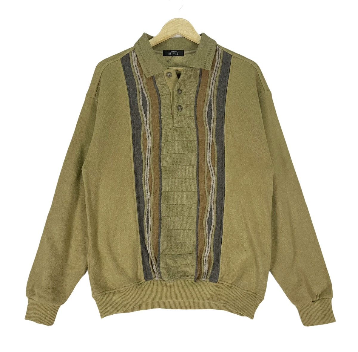 🌟90s LINDBERGH HALF BUTTO COLLAR SWEATSHIRT