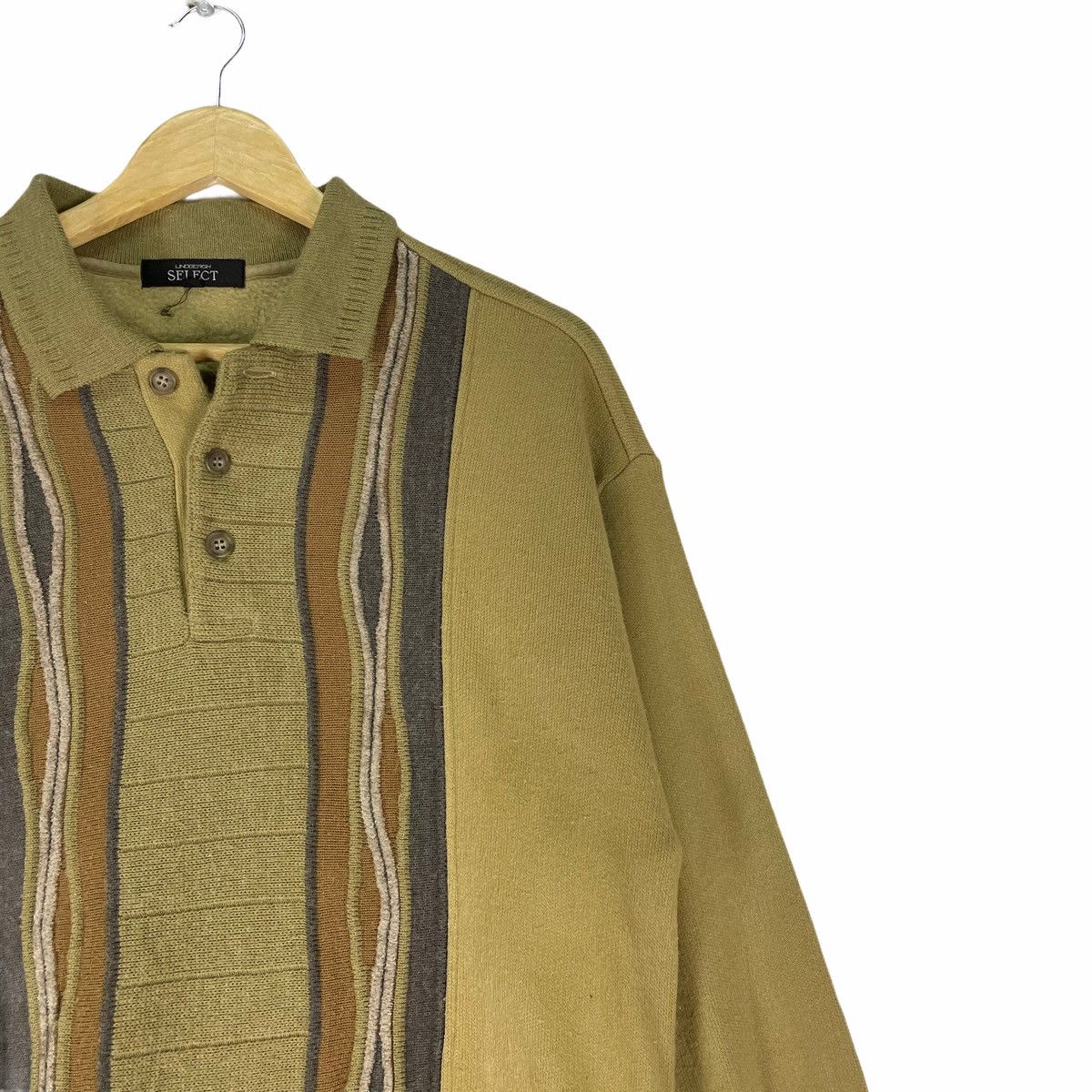 Lindbergh 🌟90s LINDBERGH HALF BUTTO COLLAR SWEATSHIRT Size US L / EU 52-54 / 3 - 3 Thumbnail