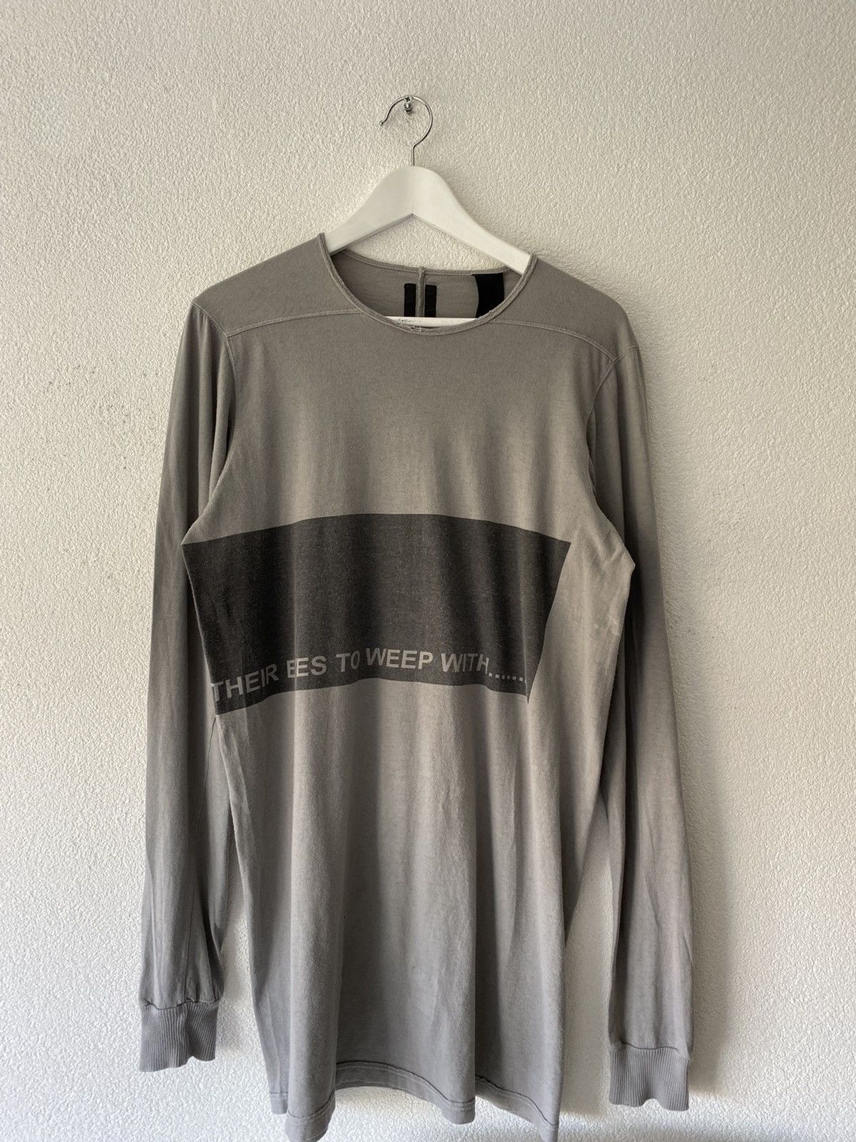 Rick Owens 2007 “Their Eyes To Weep With” Longsleeve Archive | Grailed