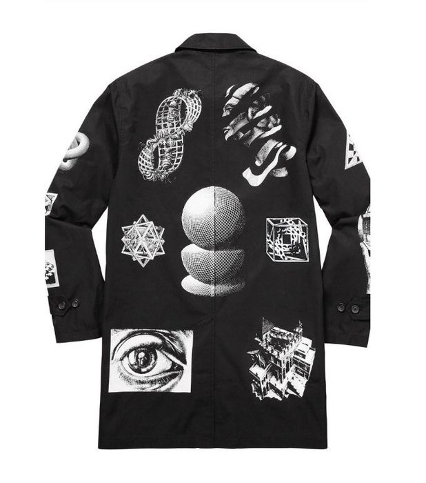 Supreme M.C. Escher Trench Coat | Grailed