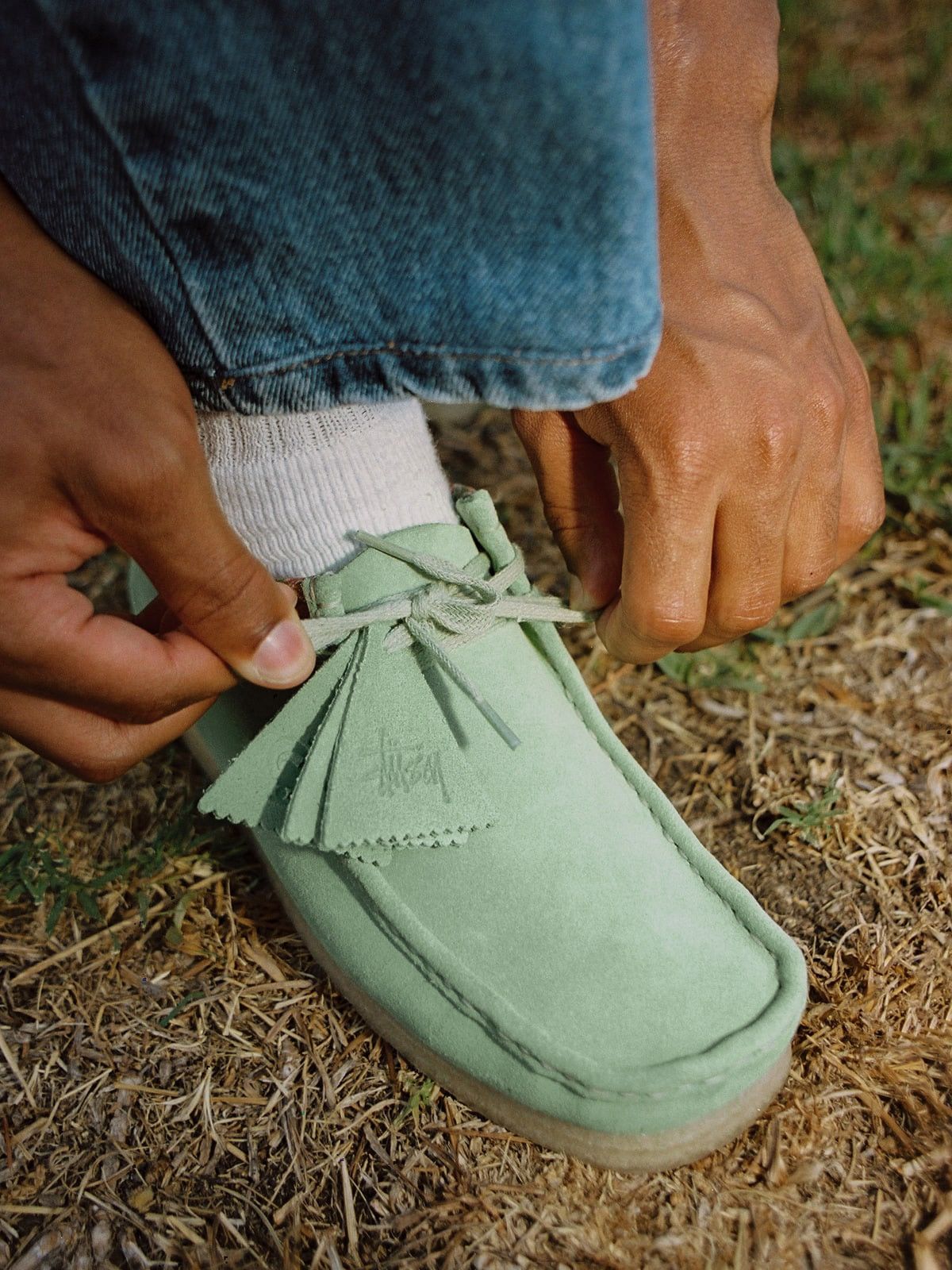 Clarks × Stussy STÜSSY X CLARKS WALLABEES Cactus Green Paisley 10.5 Stussy Size US 10.5 / EU 43-44 - 2 Thumbnail