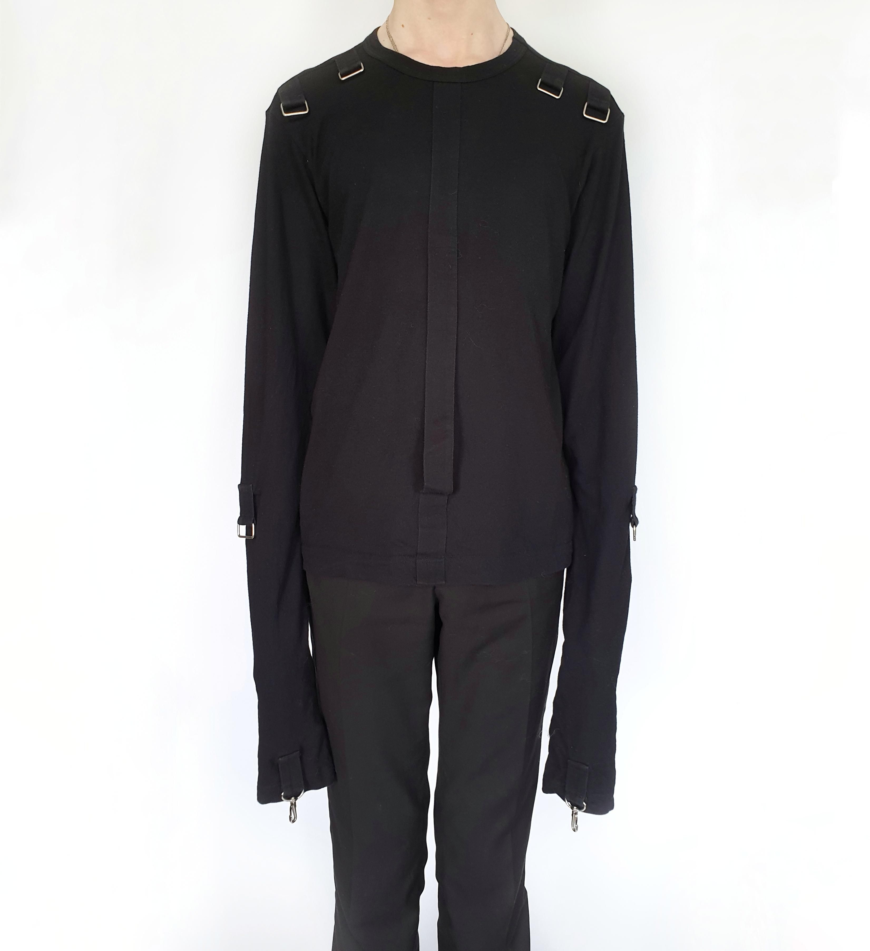 Pre-owned Comme Des Garcons X Comme Des Garcons Shirt Straight Jacket Bondage Shirt In Black