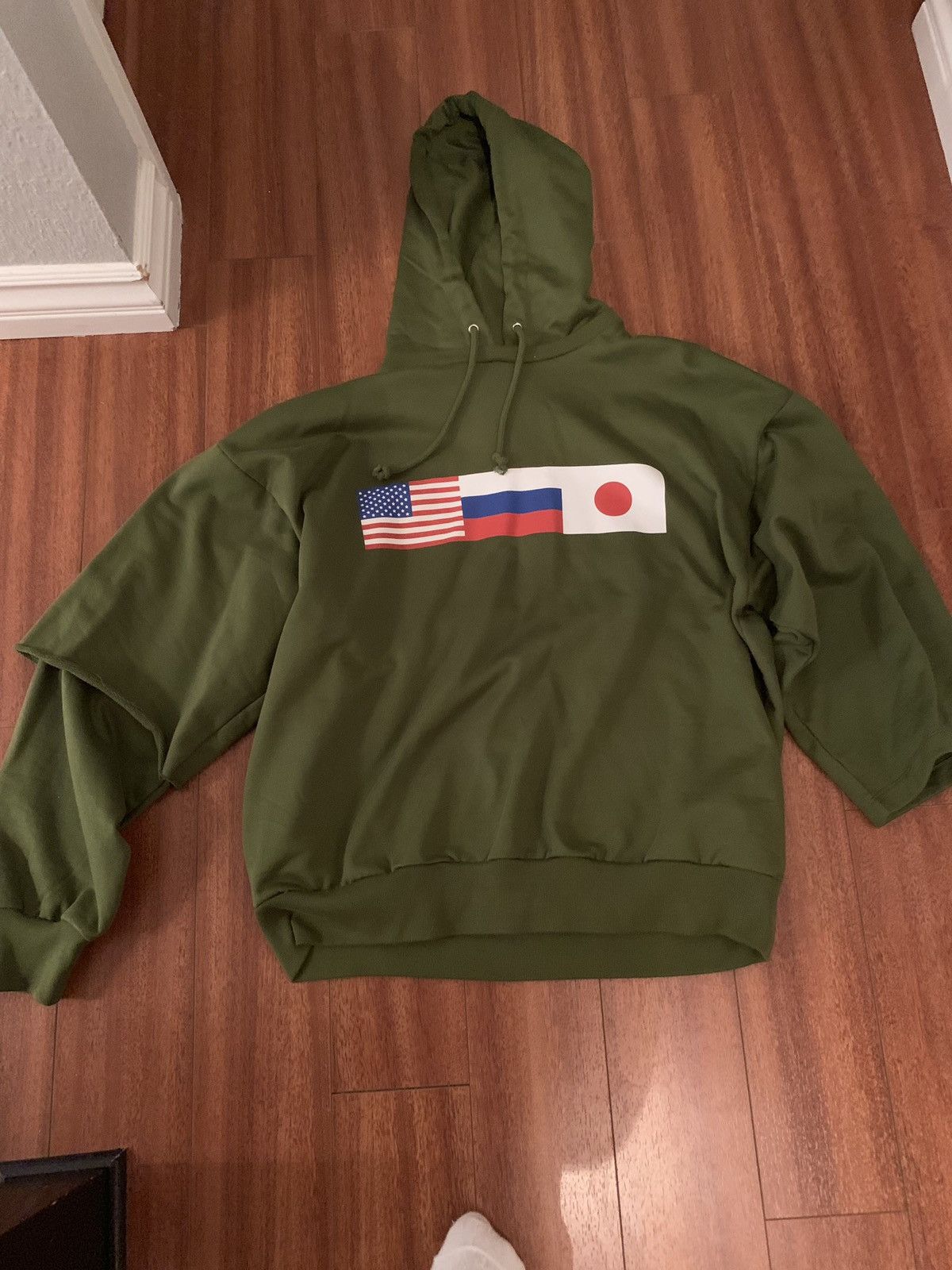 Gosha Rubchinskiy Gosha Rubchinskiy flag hoodie Grailed