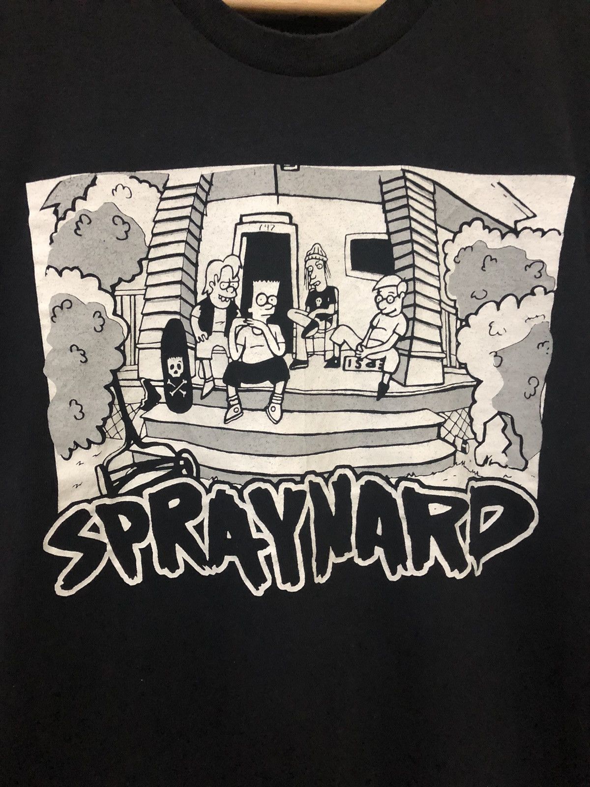 Band Tees × The Simpsons × Vintage Vintage Simpsons Parody Minor Threat Punk Band Tee Shirt Size US M / EU 48-50 / 2 - 2 Thumbnail
