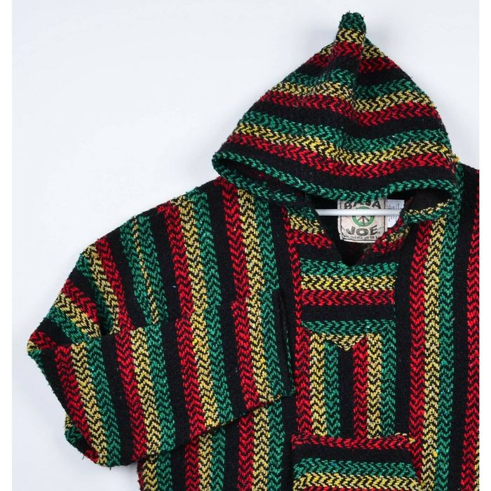 Baja Joe Baja Joe Men's Medium Rasta Hoodie Drug Rug Jamaican Hoodie ...