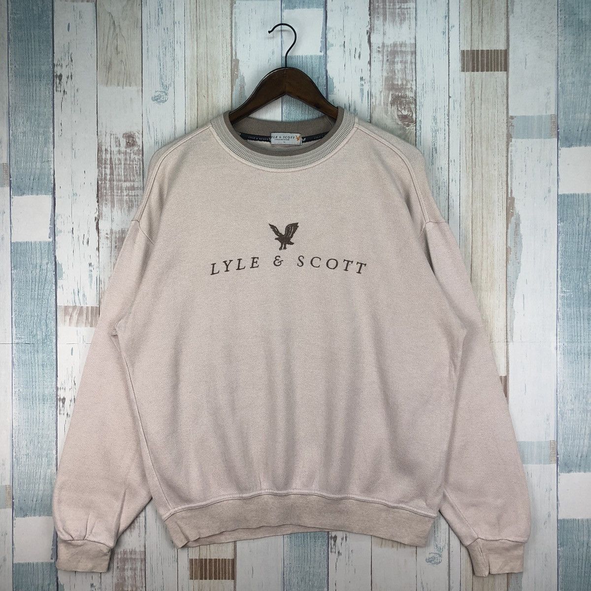 Lyle & Scott × Vintage Vintage Lyle & Scott Embroidery Logo Sweatshirt Size US L / EU 52-54 / 3 - 1 Thumbnail