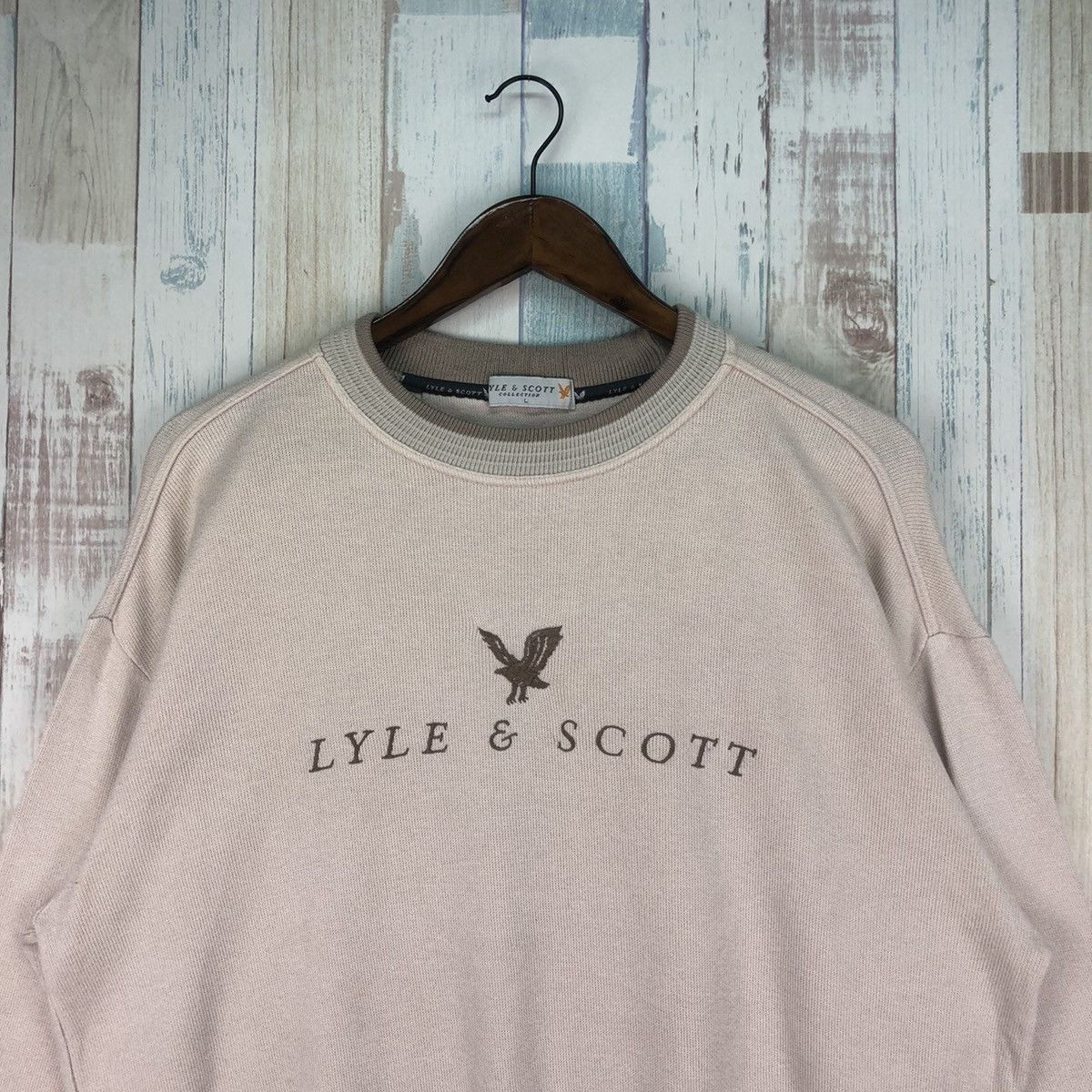 Lyle & Scott × Vintage Vintage Lyle & Scott Embroidery Logo Sweatshirt Size US L / EU 52-54 / 3 - 3 Thumbnail