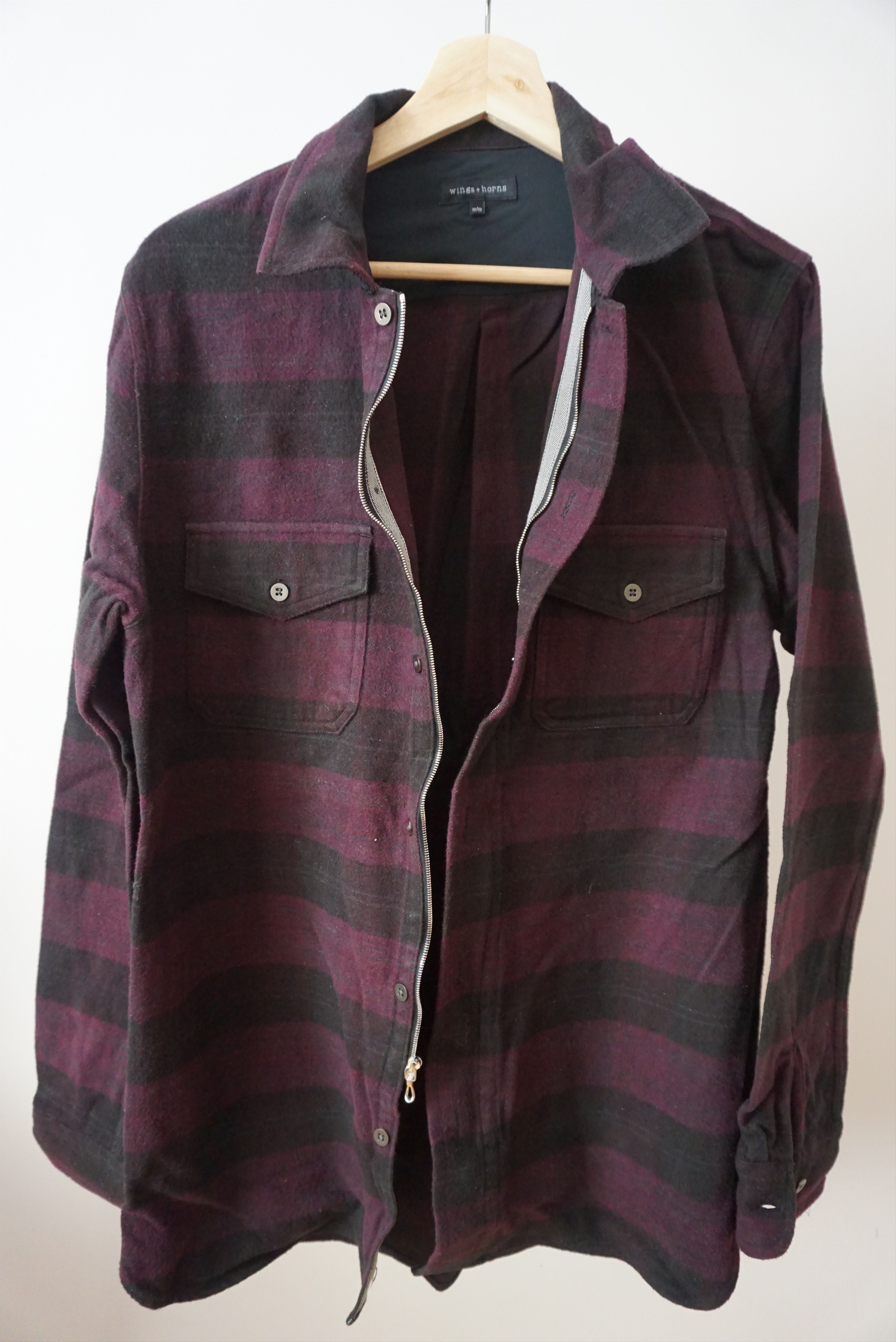 Wings + Horns Tartan Flannel Shirt Zip Size US M / EU 48-50 / 2 - 6 Thumbnail