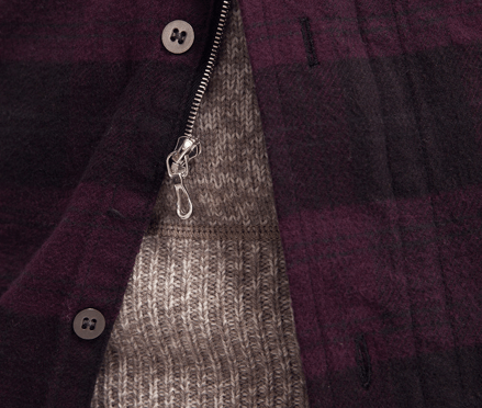 Wings + Horns Tartan Flannel Shirt Zip Size US M / EU 48-50 / 2 - 3 Thumbnail