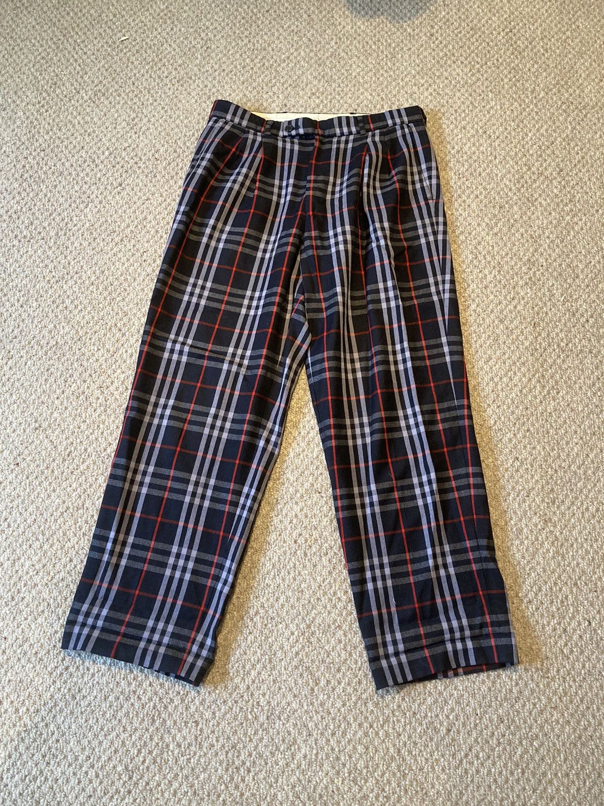 Burberry Black Check Lounge Pants