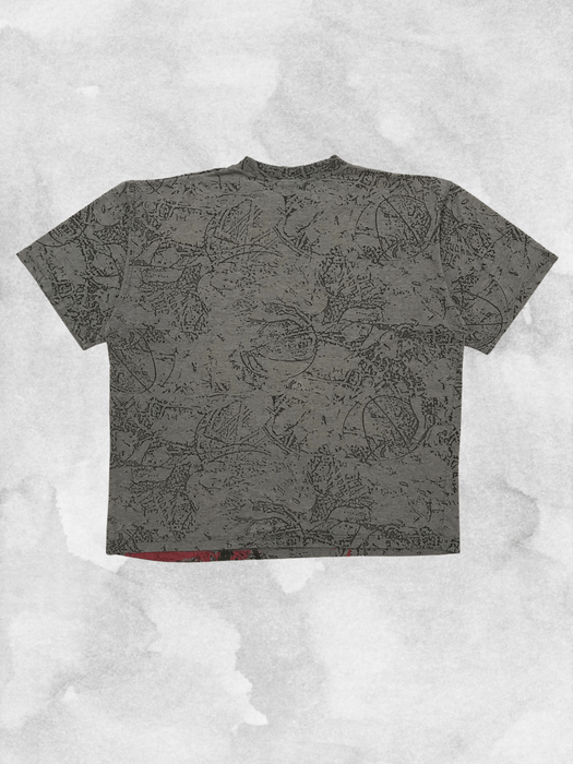 Vintage REEBOK BlackTop Vintage TShirt Big Logo Tee Basketball 90s