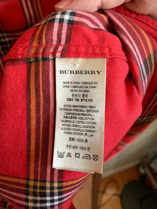 Burberry Burberry Plaid Flannel Shirt Grailed