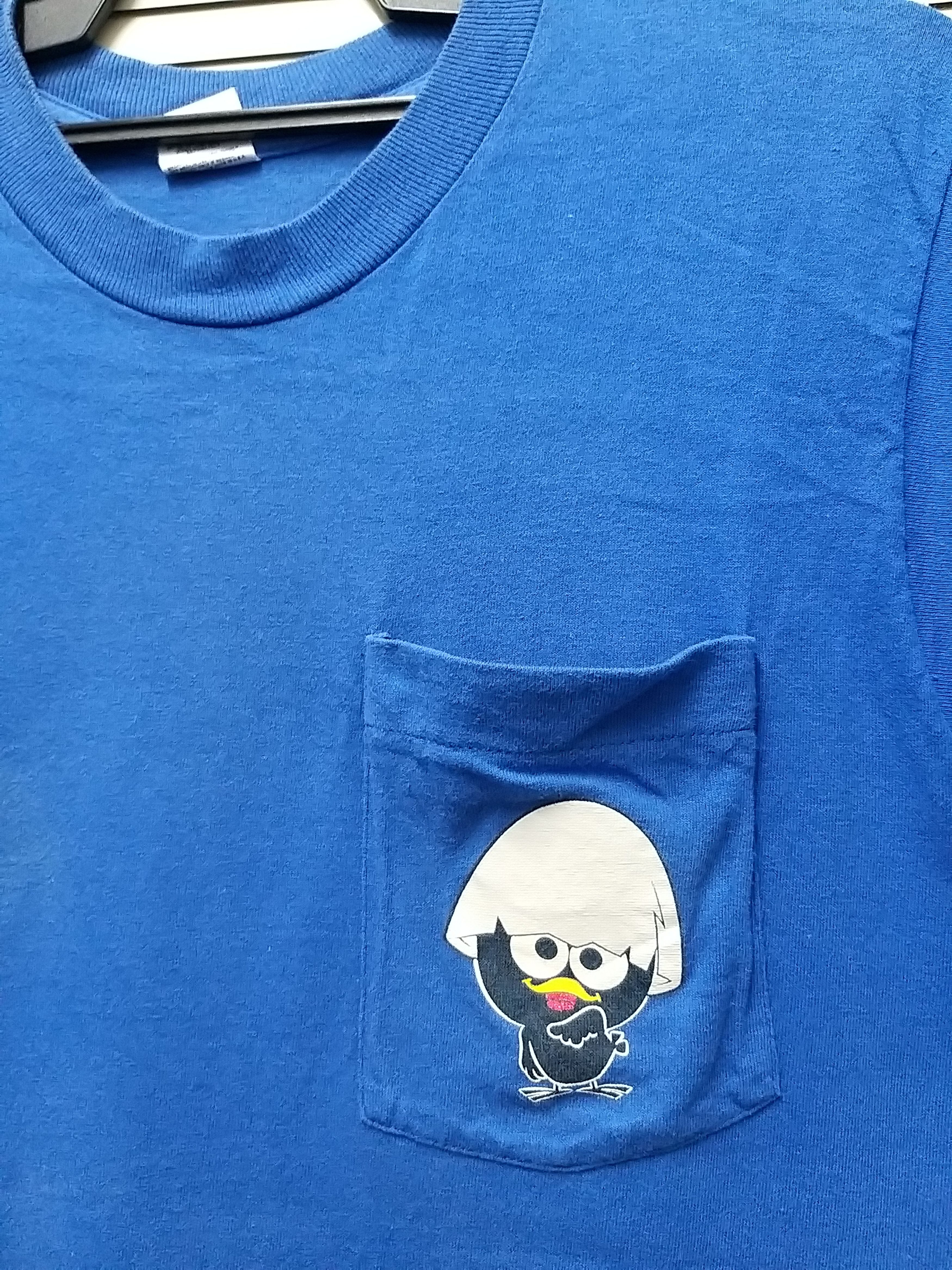 Anime VINTAGE 90s ANIME CALIMERO PAGOT POCKET T SHIRT Size US M / EU 48-50 / 2 - 3 Thumbnail