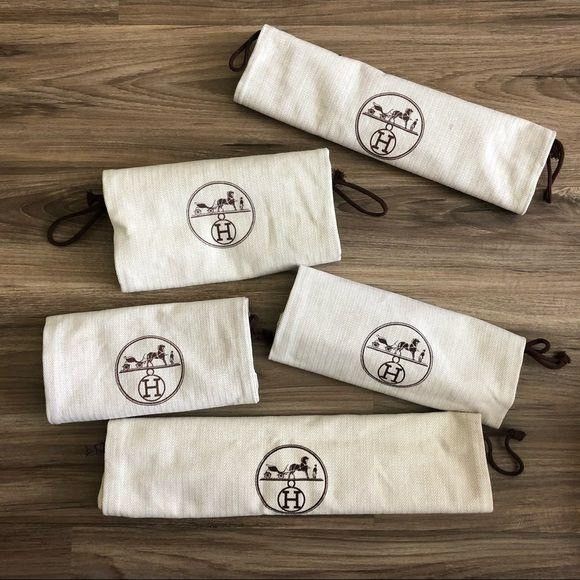 Hermes Hermes Toiletry Travel Bag Set of 5 Logo Canvas Size ONE SIZE - 1 Thumbnail