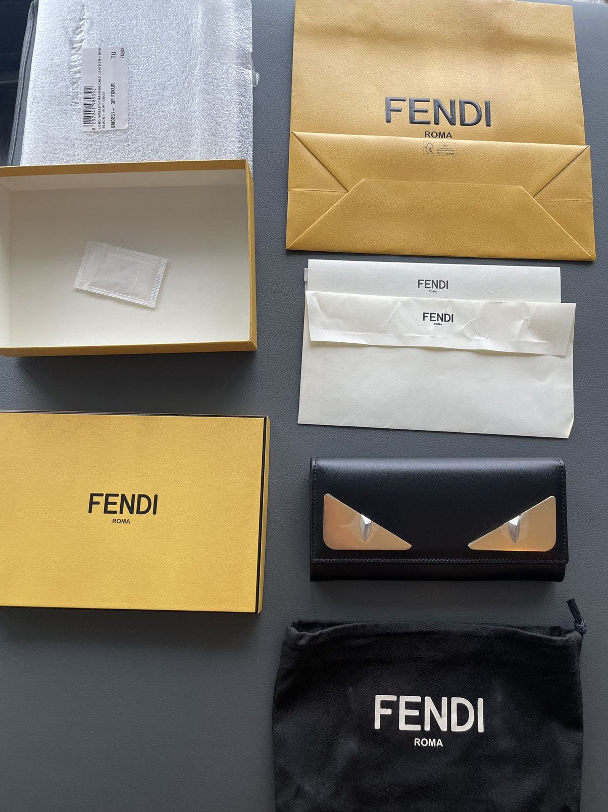 Fendi SoldOut Limited Edition Iconic Monster Leather Wallet Unisex Size ONE SIZE - 5 Thumbnail