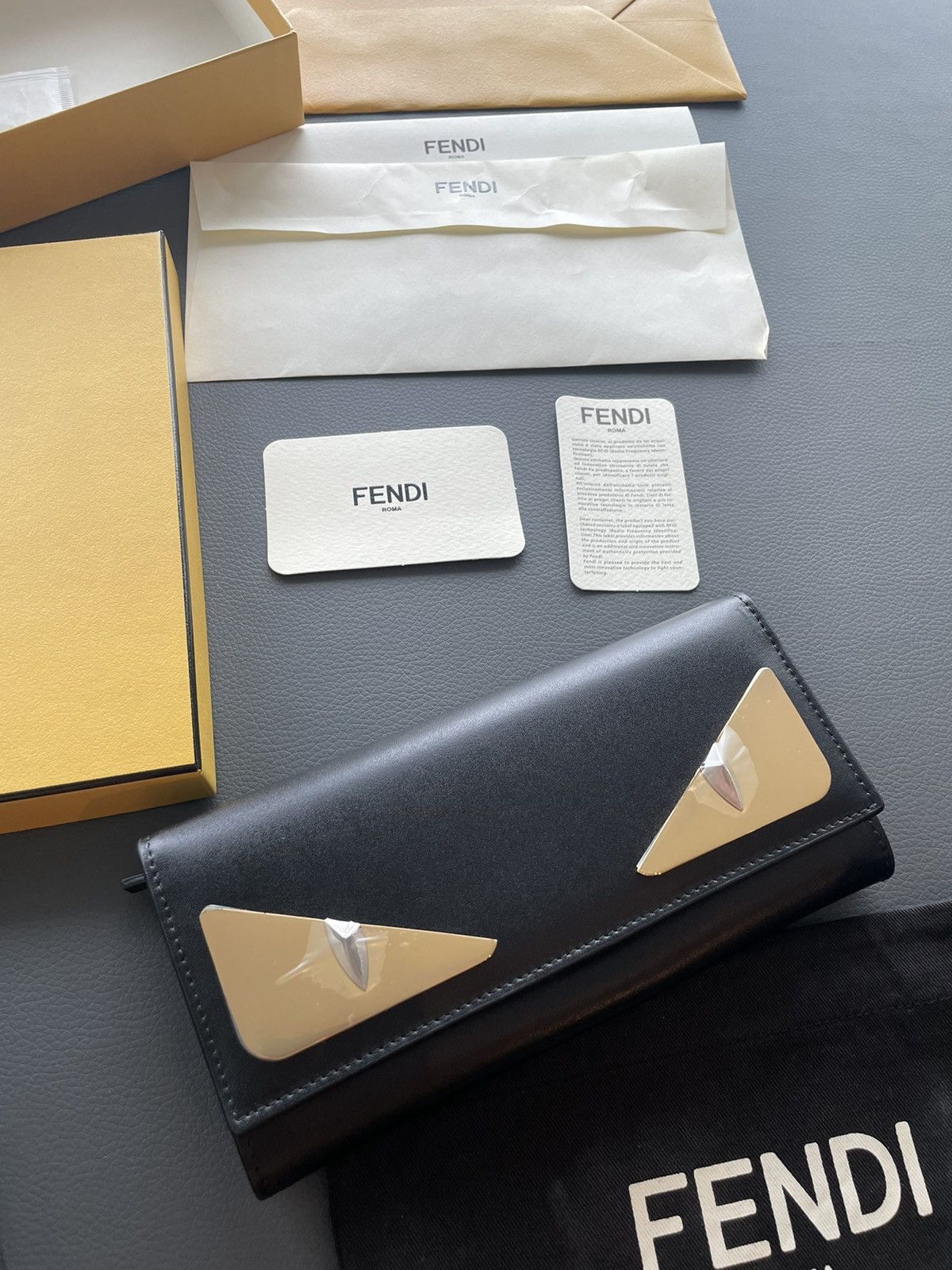 Fendi SoldOut Limited Edition Iconic Monster Leather Wallet Unisex Size ONE SIZE - 21 Thumbnail