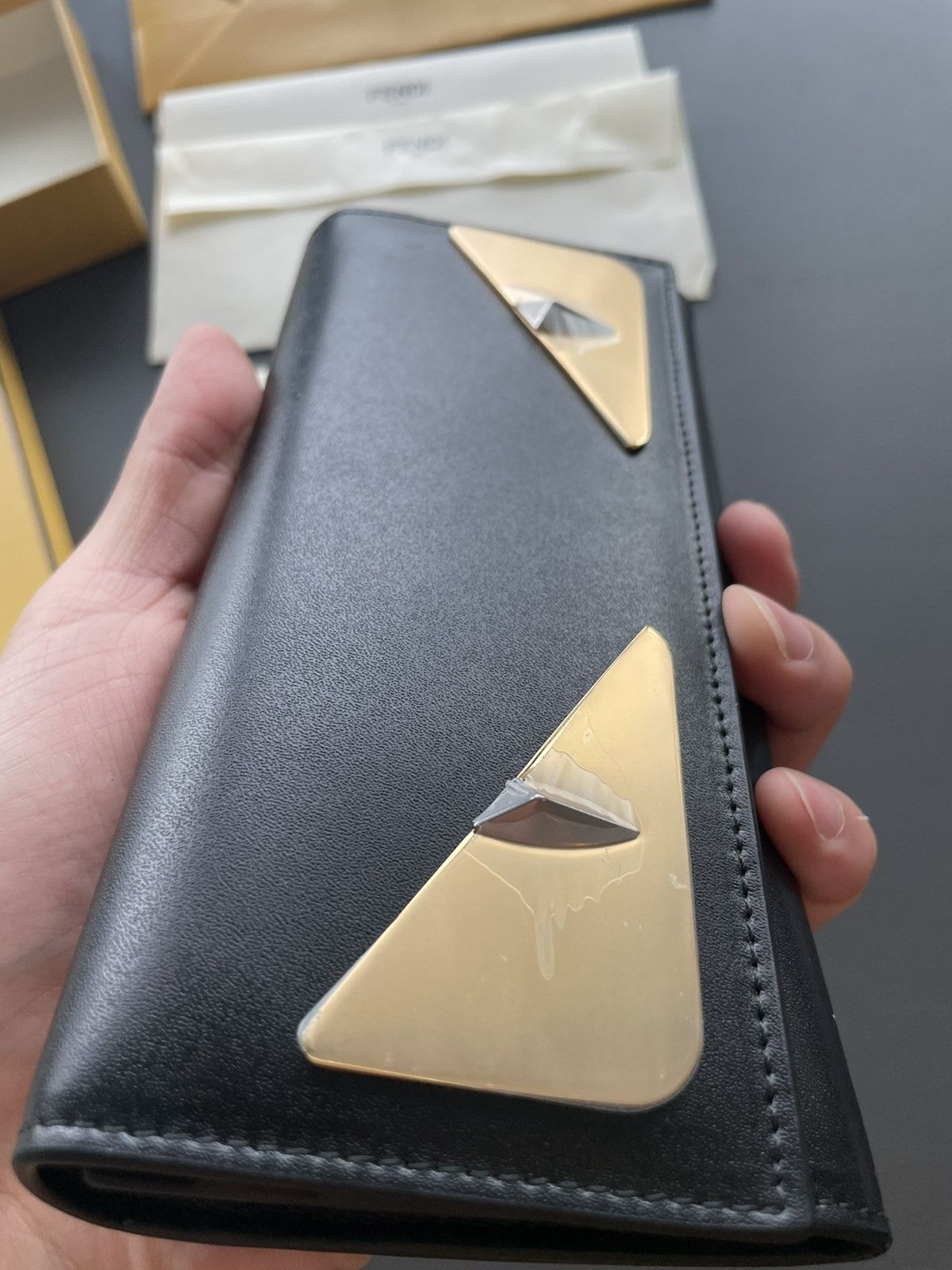 Fendi SoldOut Limited Edition Iconic Monster Leather Wallet Unisex Size ONE SIZE - 13 Thumbnail
