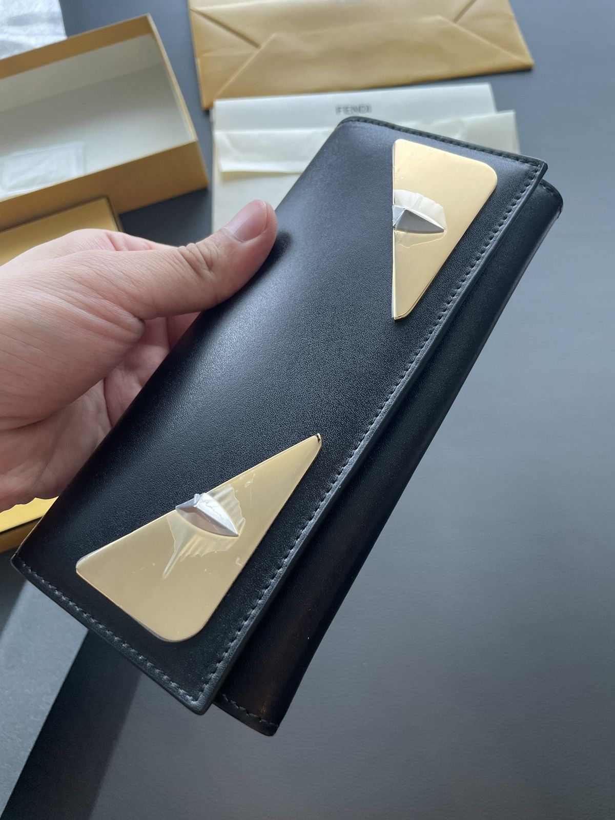 Fendi SoldOut Limited Edition Iconic Monster Leather Wallet Unisex Size ONE SIZE - 2 Thumbnail