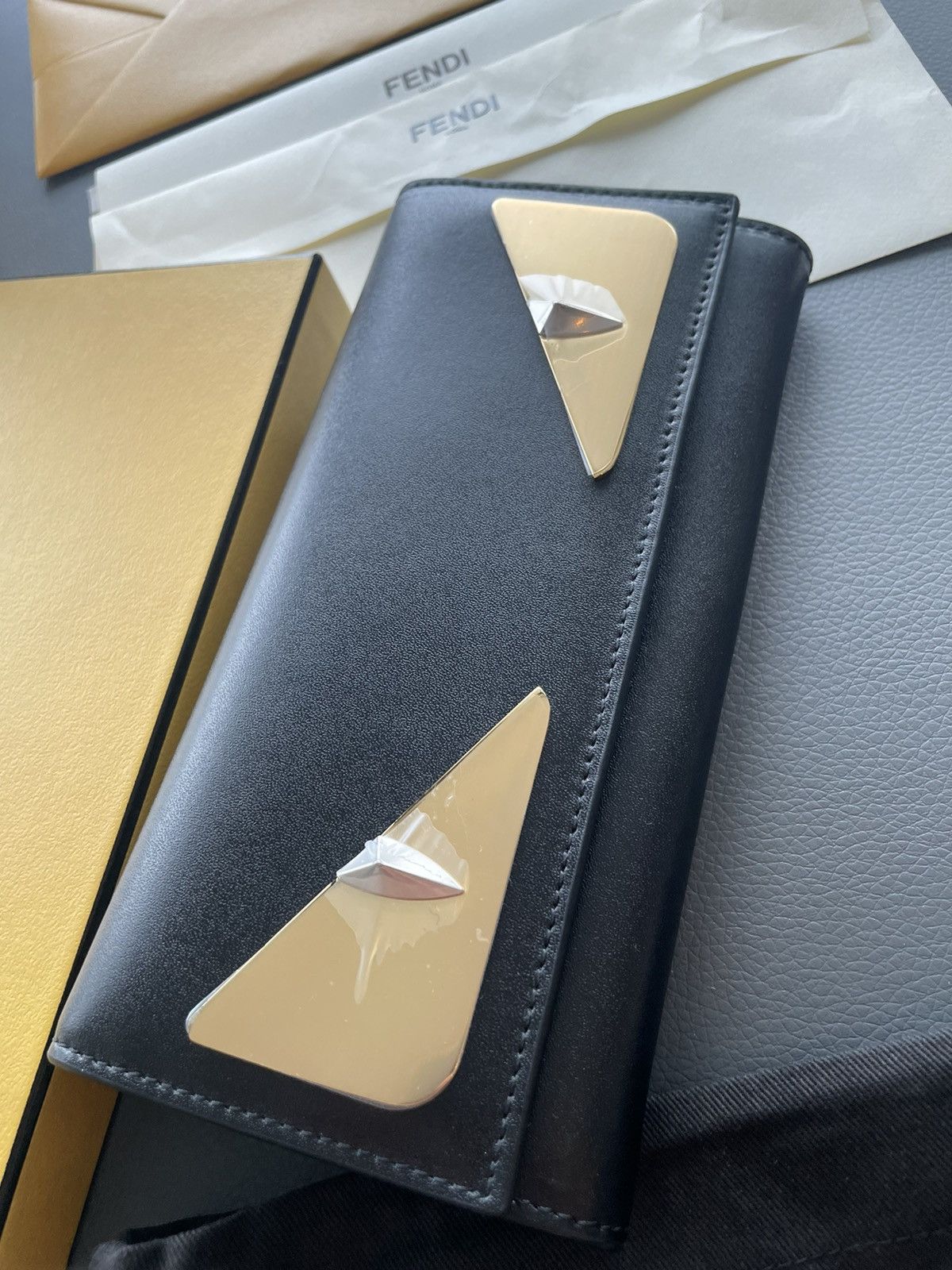 Fendi SoldOut Limited Edition Iconic Monster Leather Wallet Unisex Size ONE SIZE - 6 Thumbnail