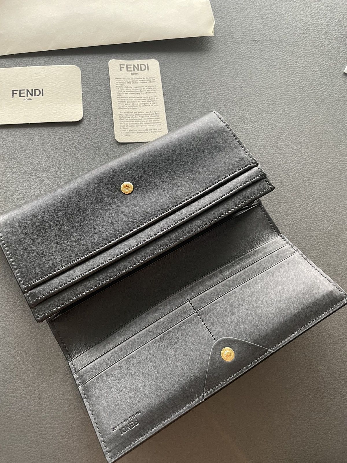 Fendi SoldOut Limited Edition Iconic Monster Leather Wallet Unisex Size ONE SIZE - 18 Thumbnail