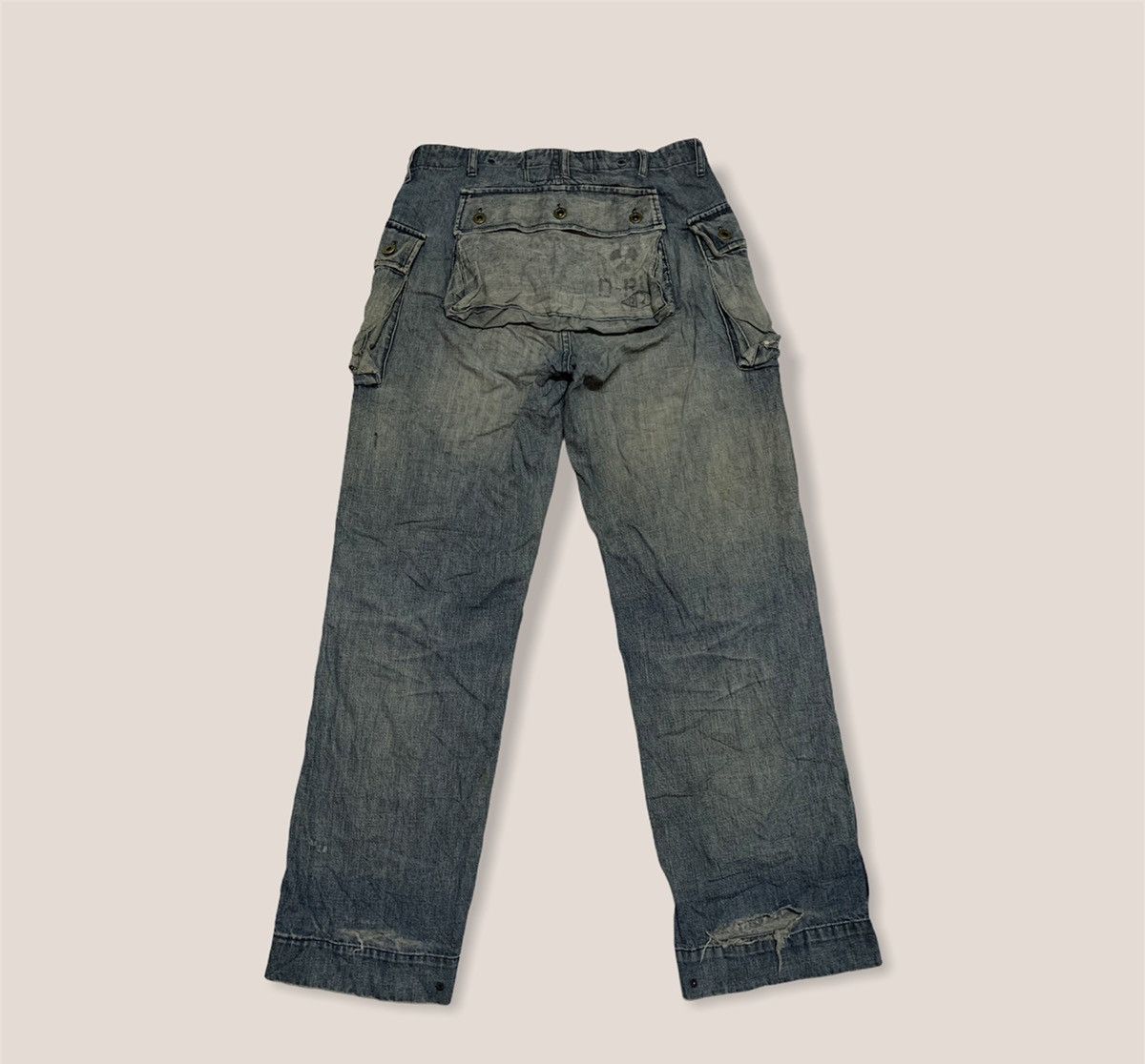 Rare RRL 3 Pocket Indigo Street Fashion Faded Jeans