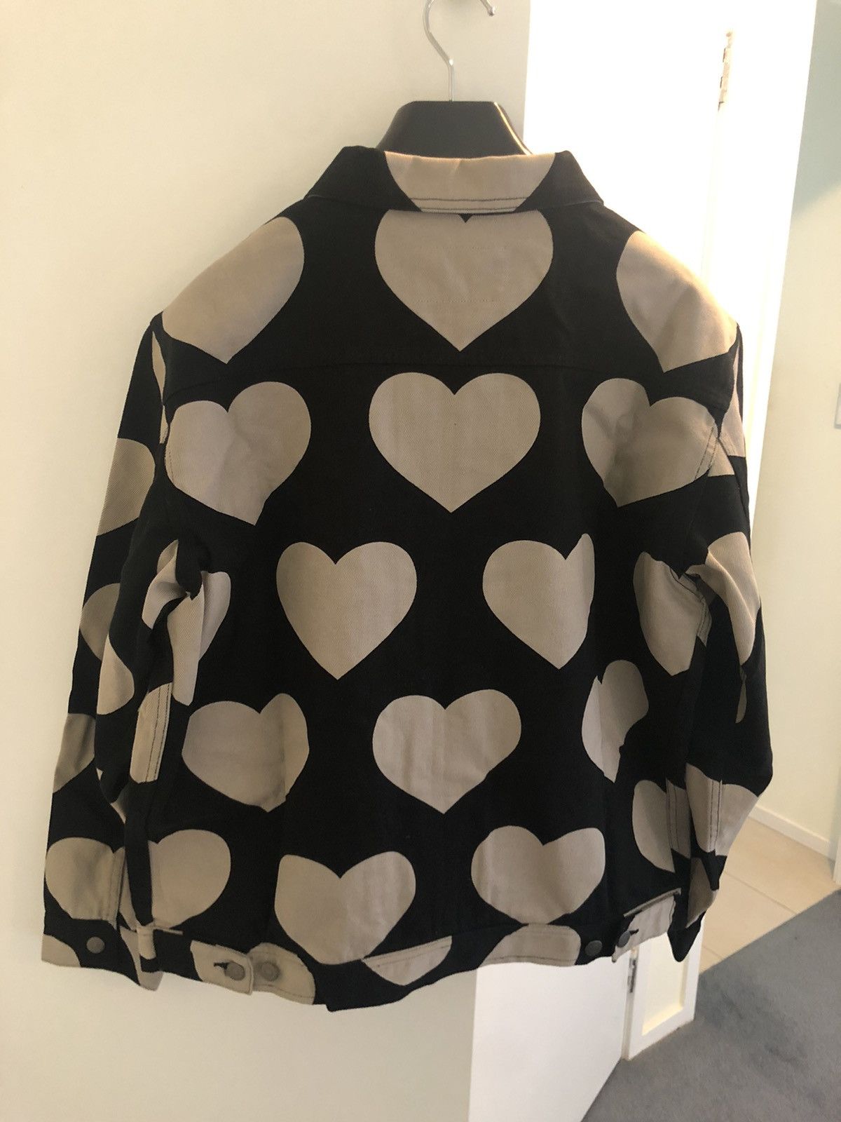 Awake Hearts Harrington jacket black/white | Grailed