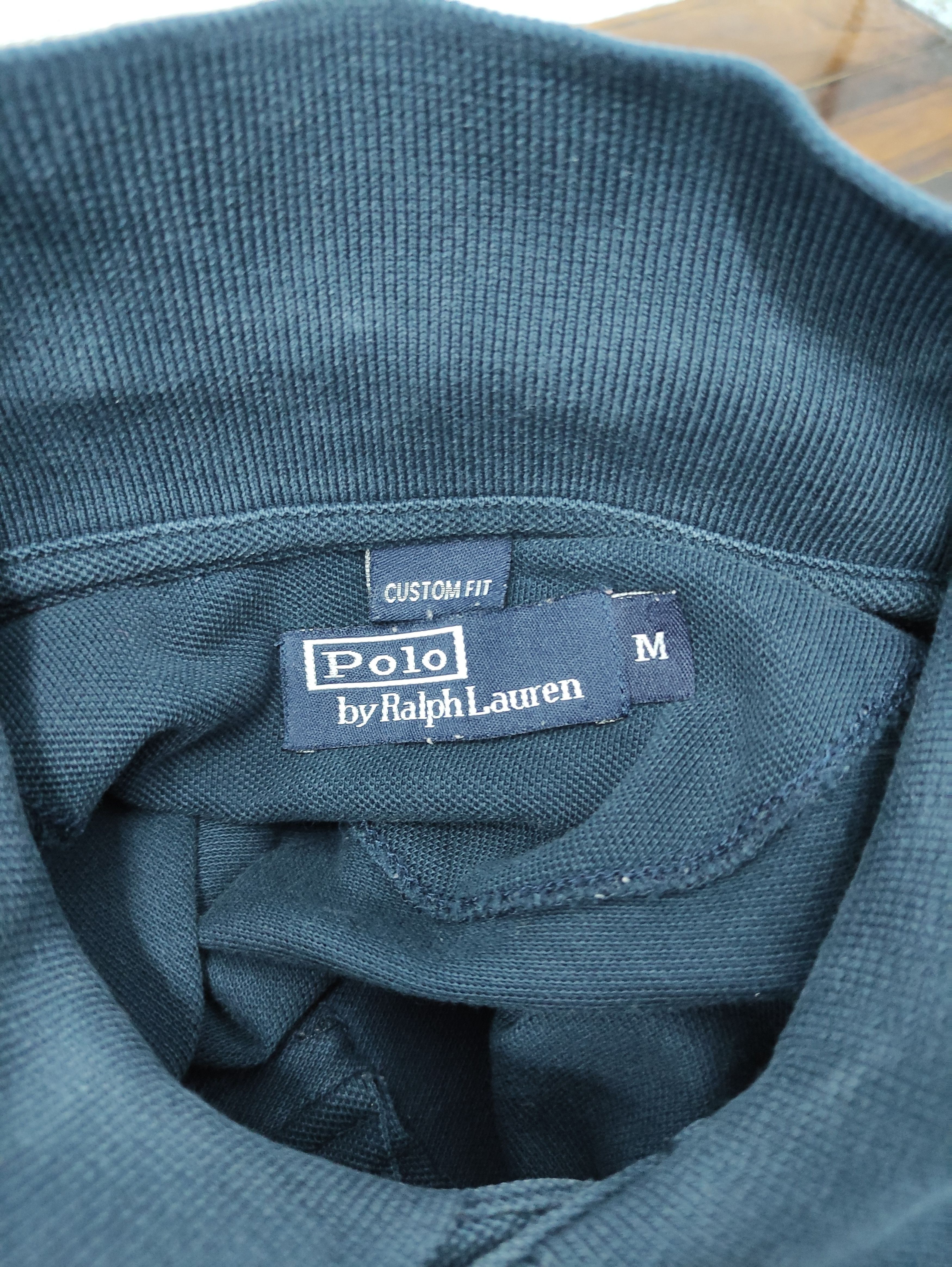 Polo Ralph Lauren VINTAGE POLO RALPH LAUREN NAVY BLUE ORANGE LOGO POLO SHIRT Size US M / EU 48-50 / 2 - 6 Thumbnail