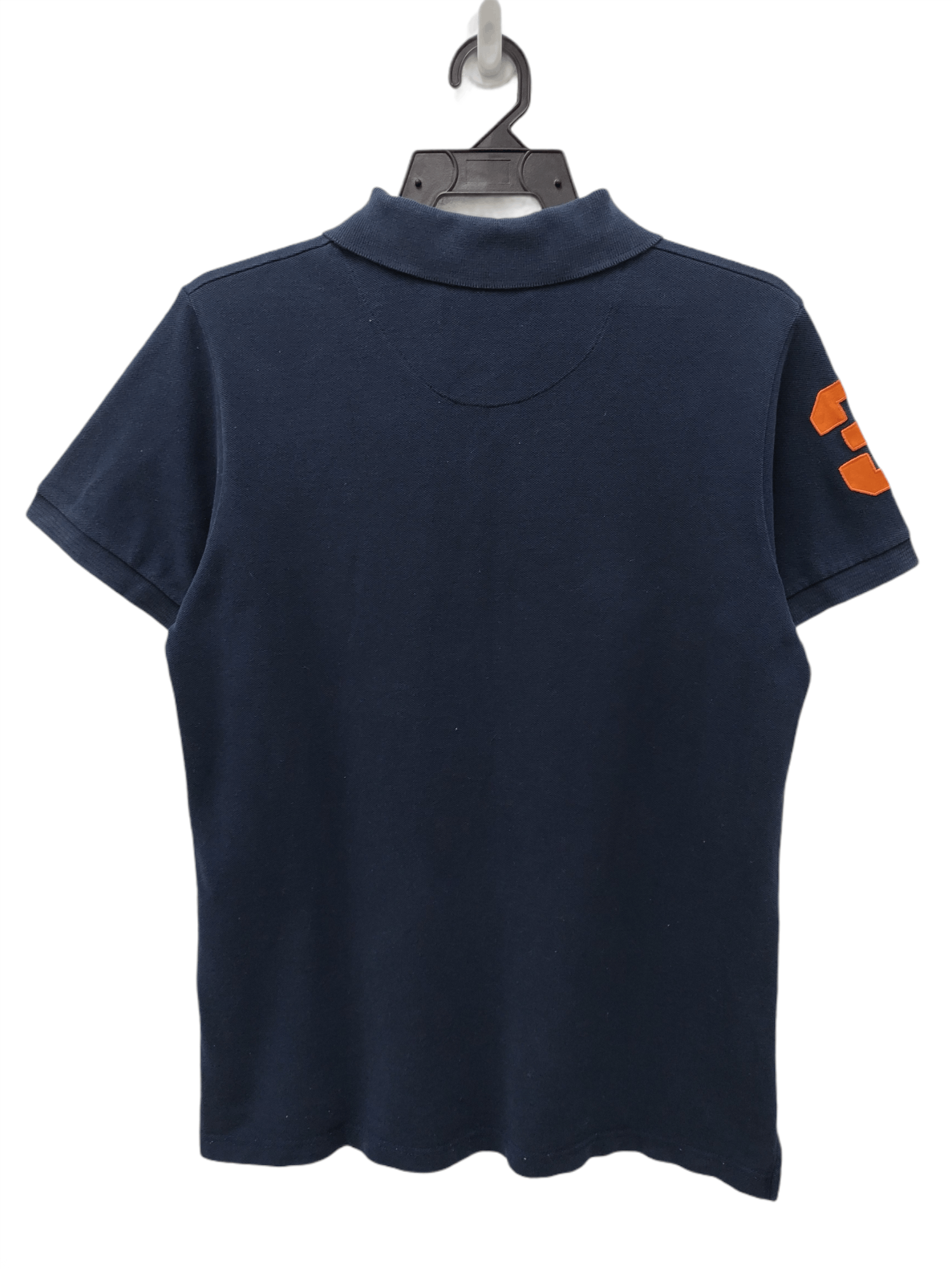 Polo Ralph Lauren VINTAGE POLO RALPH LAUREN NAVY BLUE ORANGE LOGO POLO SHIRT Size US M / EU 48-50 / 2 - 2 Thumbnail