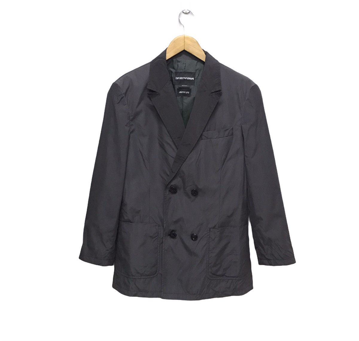 Emporio Armani Emporio Armani double breasted polyester blazer jacket Size 52R - 1 Thumbnail