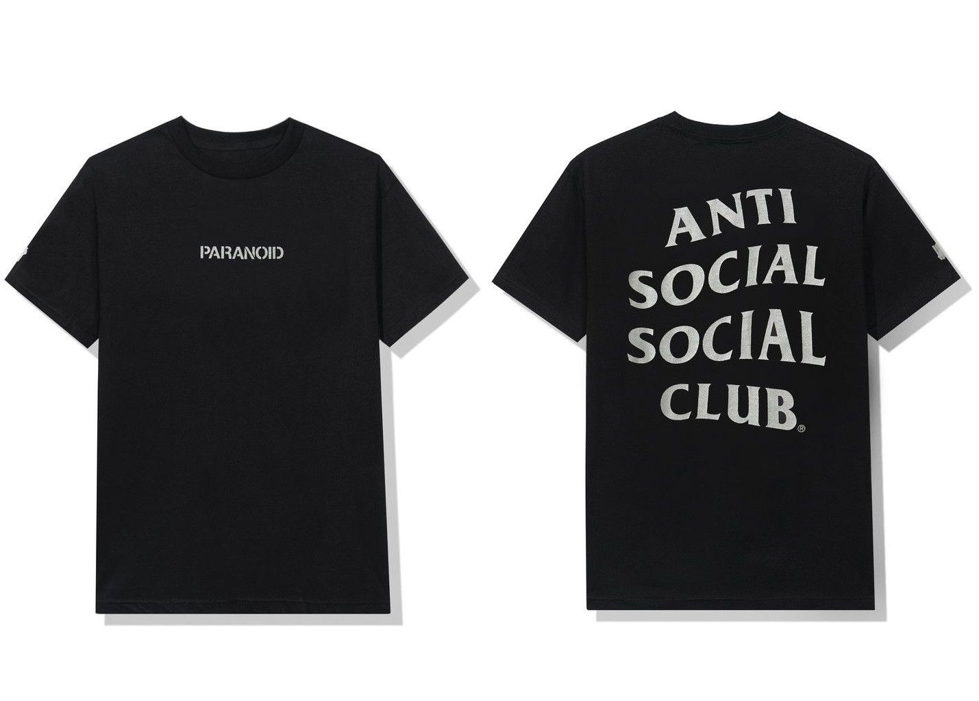Anti Social Social Club × Undefeated DS ASSC X UNDFTD 3M Reflective Paranoid Black Tee BAPE KITH Size US L / EU 52-54 / 3 - 2 Thumbnail
