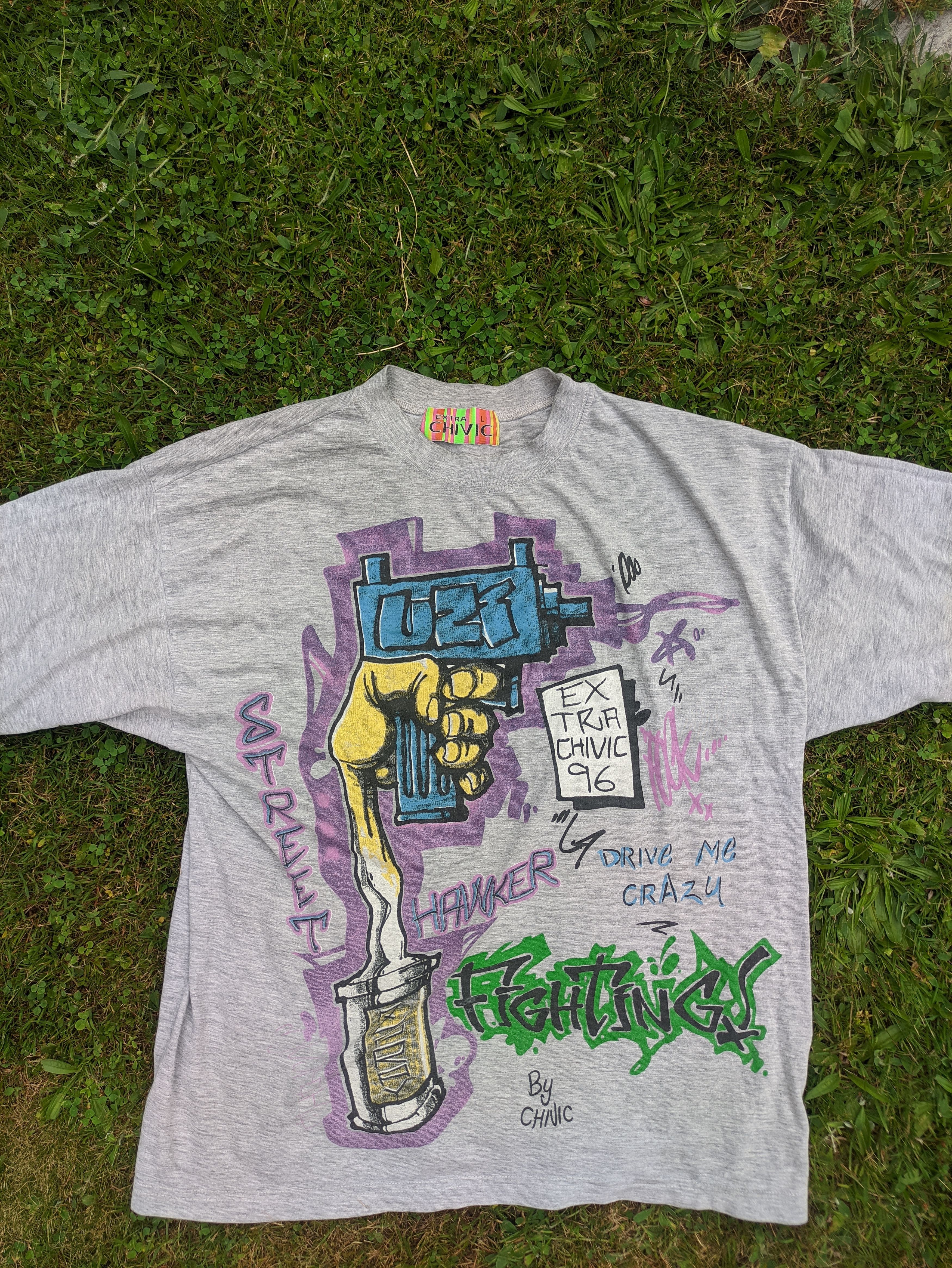 Vintage Vintage '96 skate grafitti t-shirt Size US L / EU 52-54 / 3 - 1 Preview
