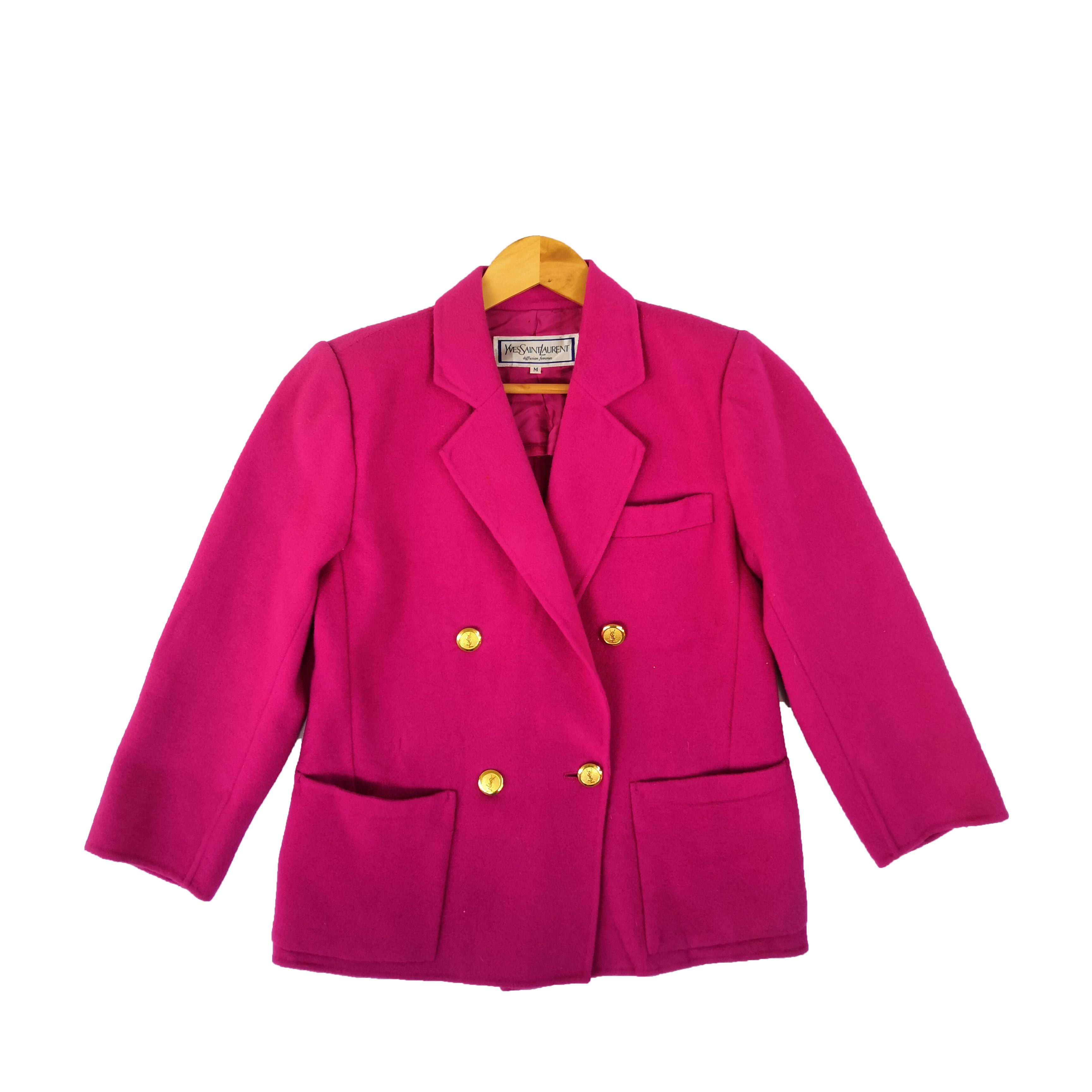 Yves Saint Laurent Vintage Yves Saint Laurent YSL Coat Jacket Blazer BS54386. Size M / US 6-8 / IT 42-44 - 1 Thumbnail