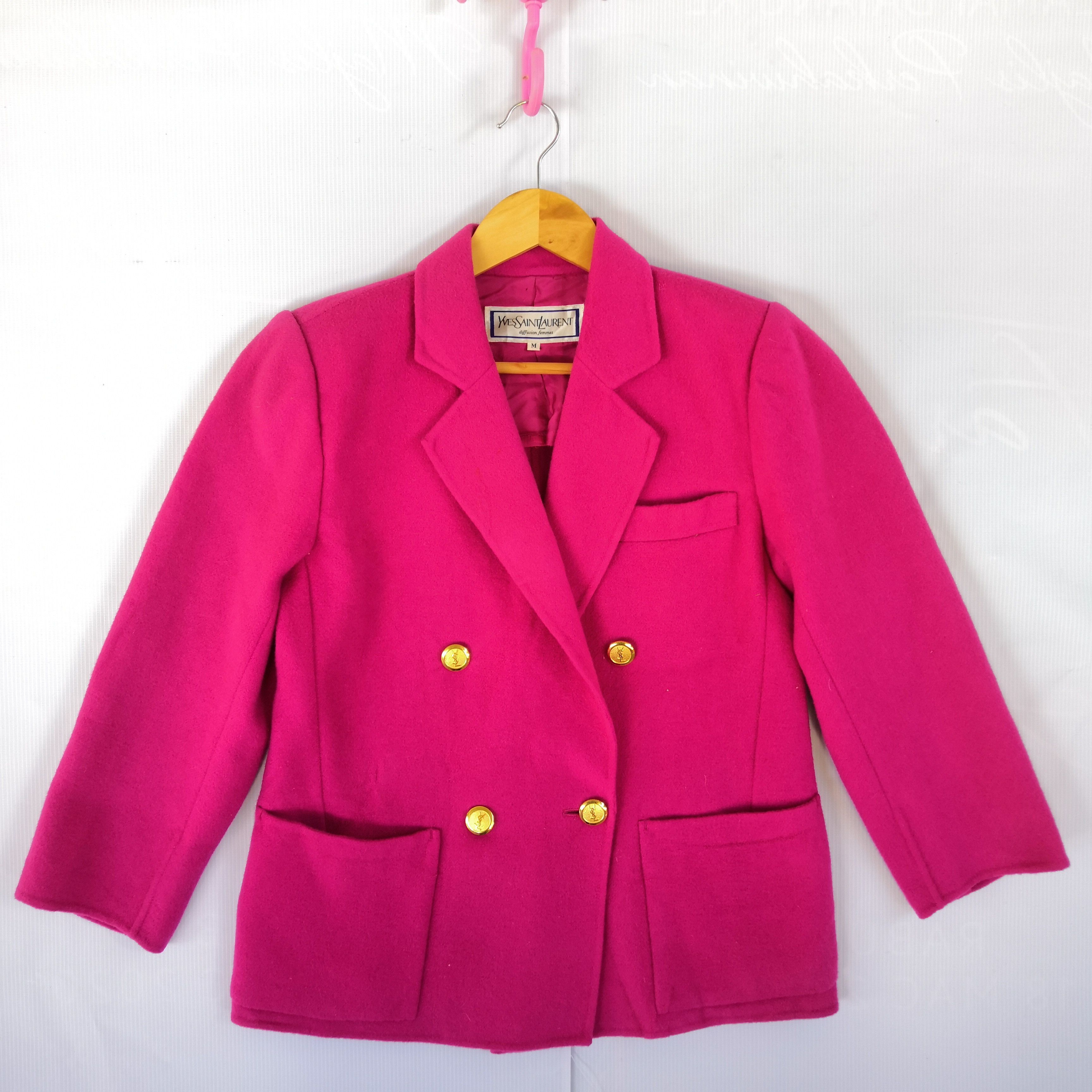 Yves Saint Laurent Vintage Yves Saint Laurent YSL Coat Jacket Blazer BS54386. Size M / US 6-8 / IT 42-44 - 3 Thumbnail