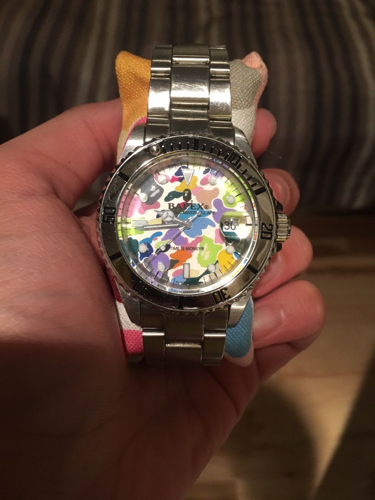 Bape Bapex Bape X Rolex Collab Watch Multicolor Grailed