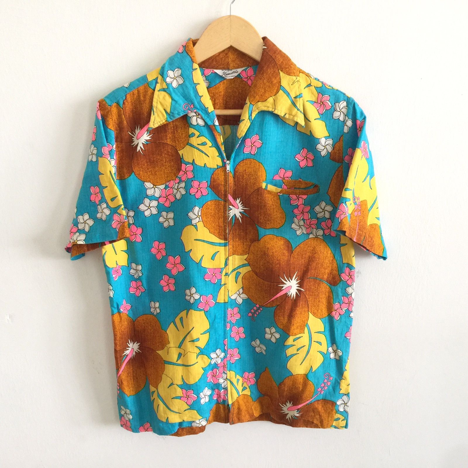 Other Vintage Kamellia Hawaii Hawaiian Aloha Floral Shirt Rare Size US M / EU 48-50 / 2 - 1 Thumbnail