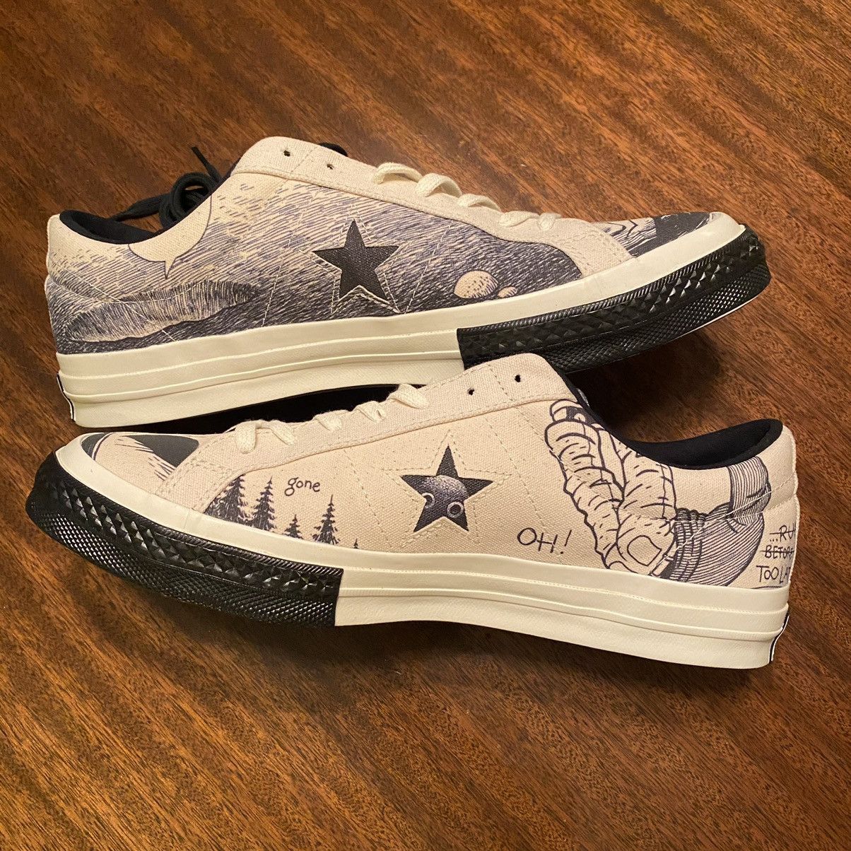 Converse × Golf le Fleur Brand NWT Tyler The Creator x Converse One Star Collab Shoes Size US 12 / EU 45 - 3 Thumbnail
