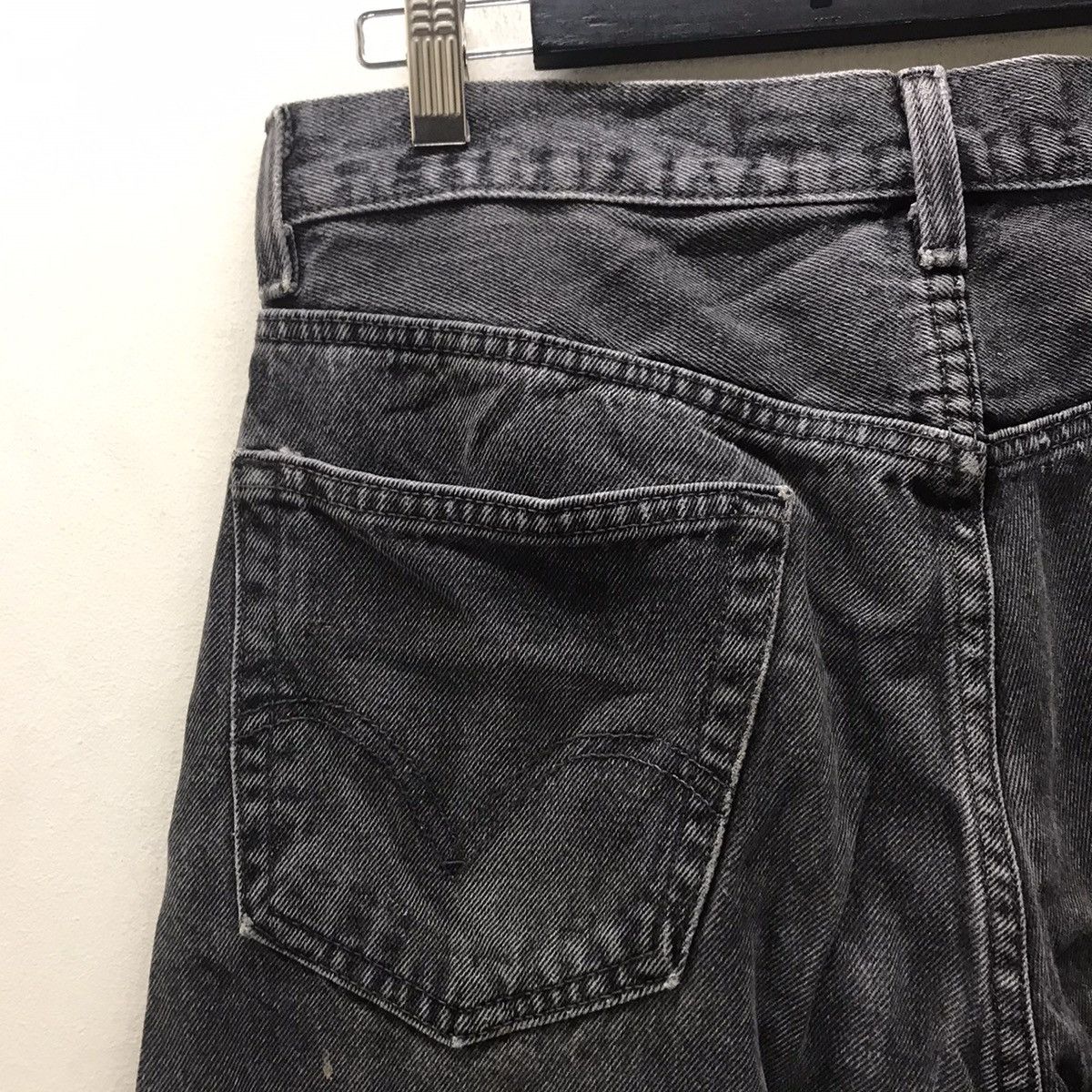 Levi's Vintage Y2K Levis 505 Regular Fit Denim Black Faded Size US 34 / EU 50 - 12 Thumbnail