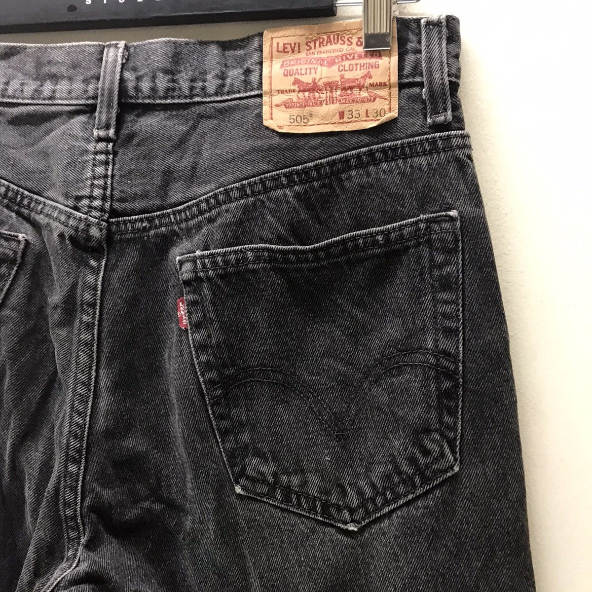 Levi's Vintage Y2K Levis 505 Regular Fit Denim Black Faded Size US 34 / EU 50 - 13 Thumbnail