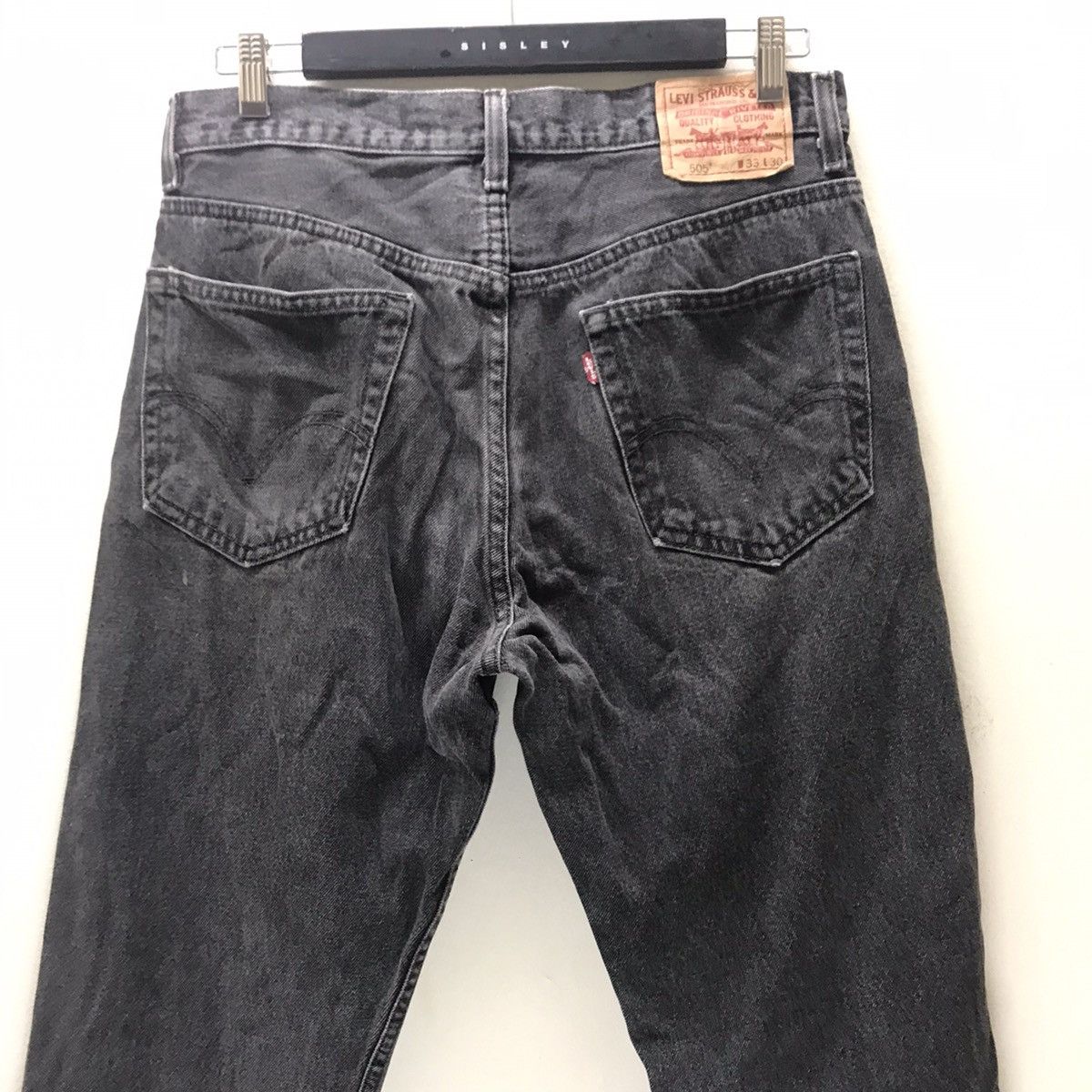 Levi's Vintage Y2K Levis 505 Regular Fit Denim Black Faded Size US 34 / EU 50 - 11 Thumbnail