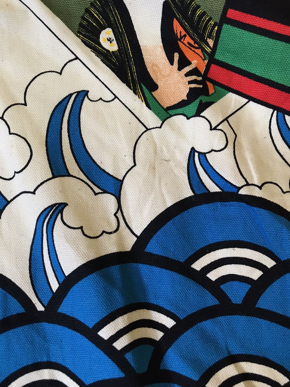 Vintage Japanese Traditional Ocean Design Kimono