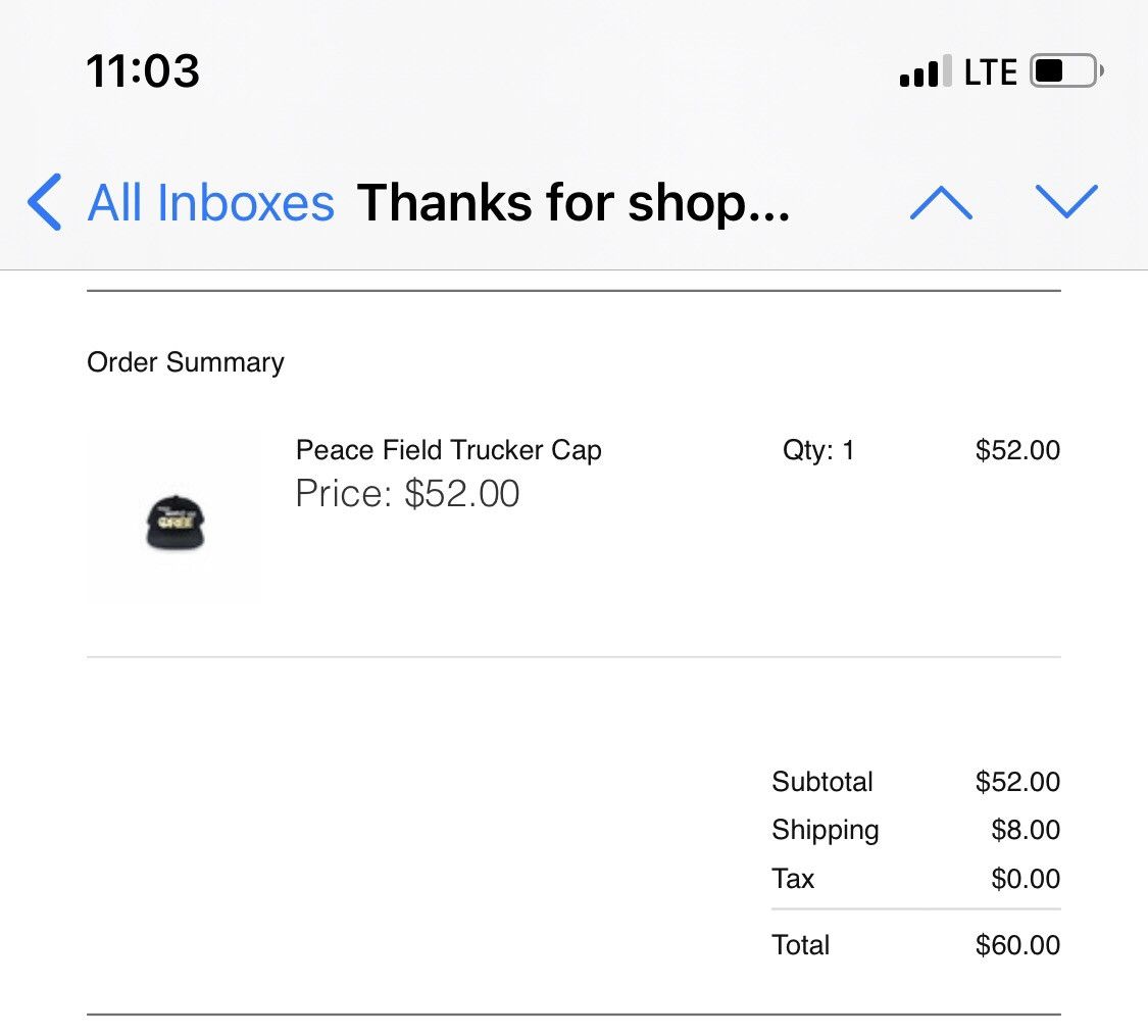 Oree New York Oree NYC Peace Field Trucker Cap Black OS Size ONE SIZE - 4 Thumbnail