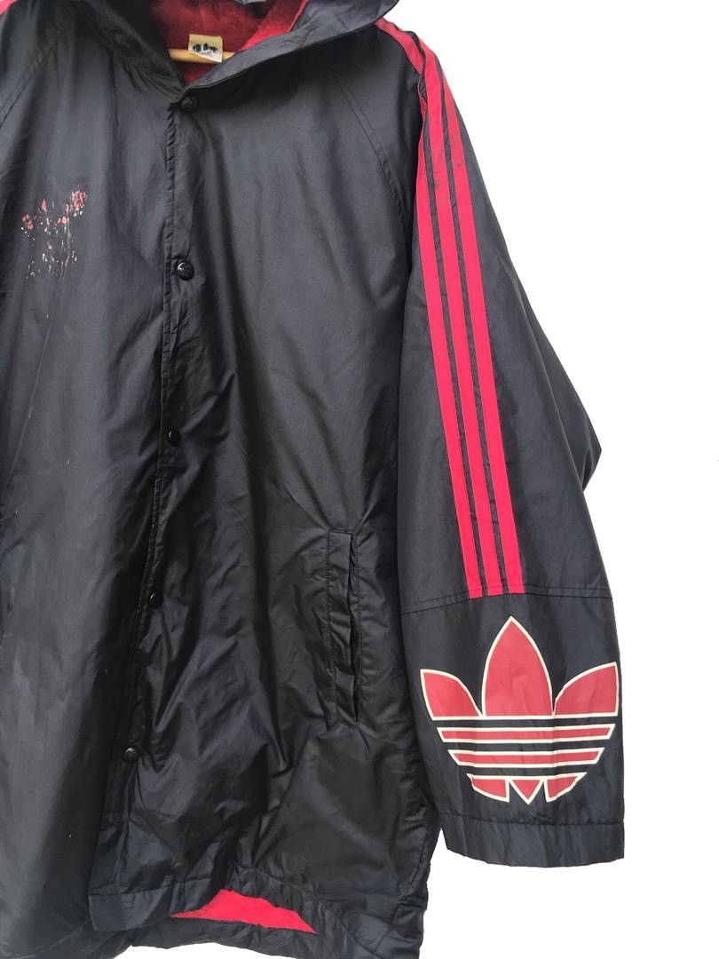 Adidas × Japanese Brand Vintage 90s Adidas Big logo Long jacket Size US XL / EU 56 / 4 - 4 Thumbnail