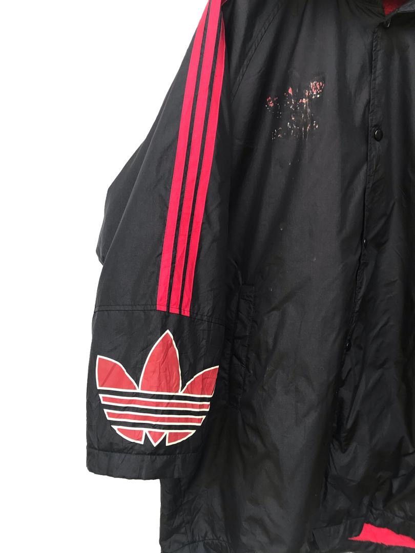 Adidas × Japanese Brand Vintage 90s Adidas Big logo Long jacket Size US XL / EU 56 / 4 - 3 Thumbnail