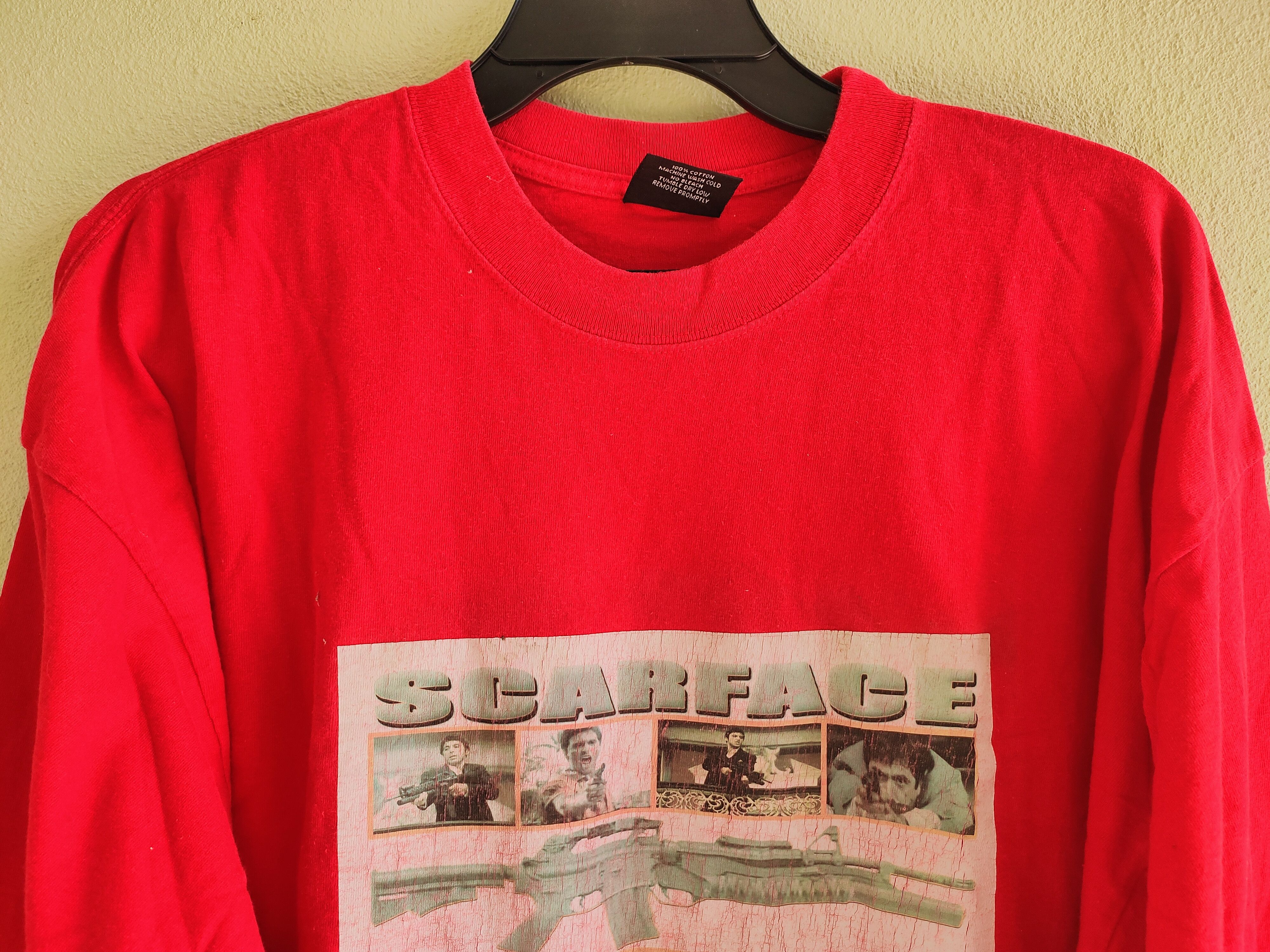 Vintage Vintage SCARFACE movie long sleeve tee Size US XXL / EU 58 / 5 - 5 Thumbnail