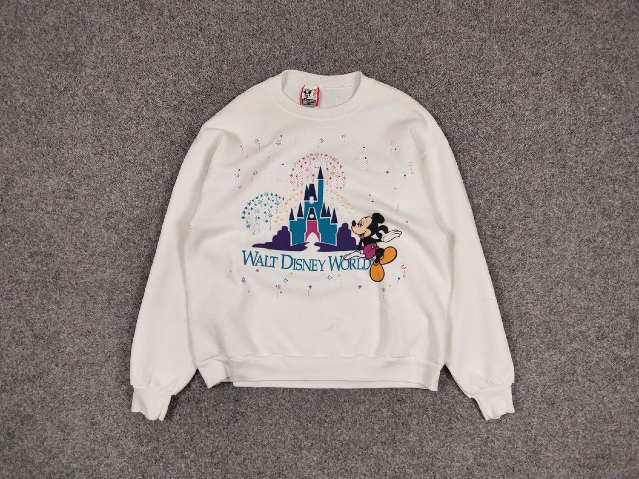 Mickey Mouse Vintage 80s Walt Disney Mickey Mouse Made In USA Sweatshirt Size US L / EU 52-54 / 3 - 1 Thumbnail