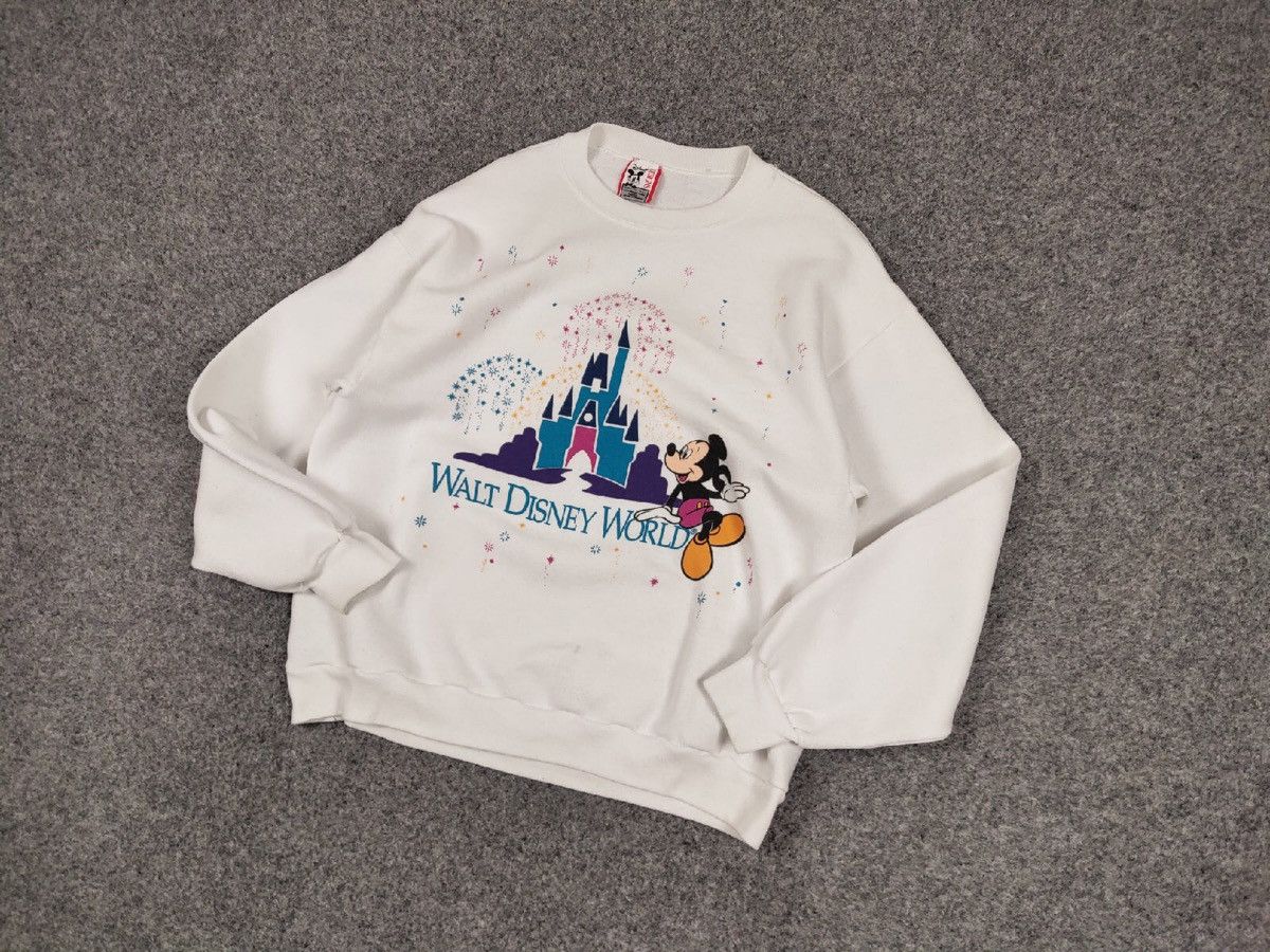 Mickey Mouse Vintage 80s Walt Disney Mickey Mouse Made In USA Sweatshirt Size US L / EU 52-54 / 3 - 14 Thumbnail